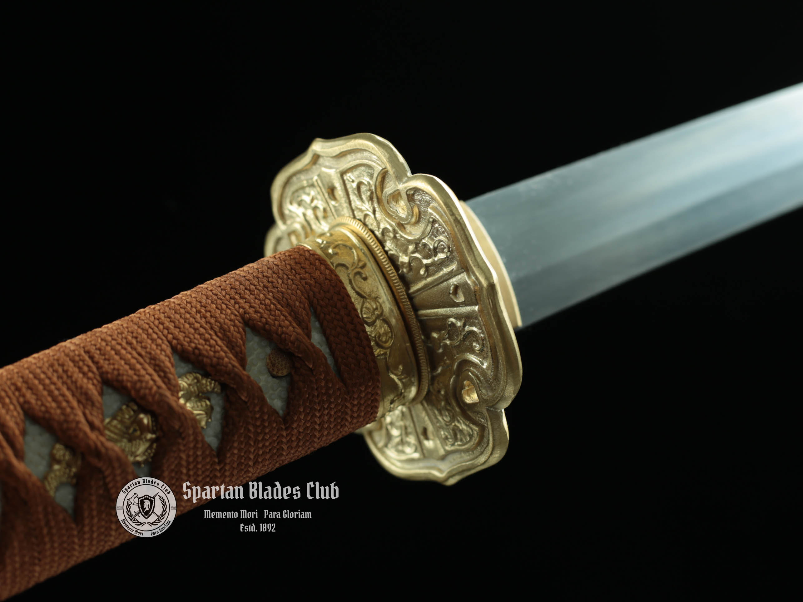 TK27 Elegant Tachi Sword - T10 Steel - Exquisite Classical Tsuba - Brass Fittings - Battle Ready - 126cm (49.61 inches) - Spartan Blades Club - Spartan Blades Club - 陳氏劍莊1892
