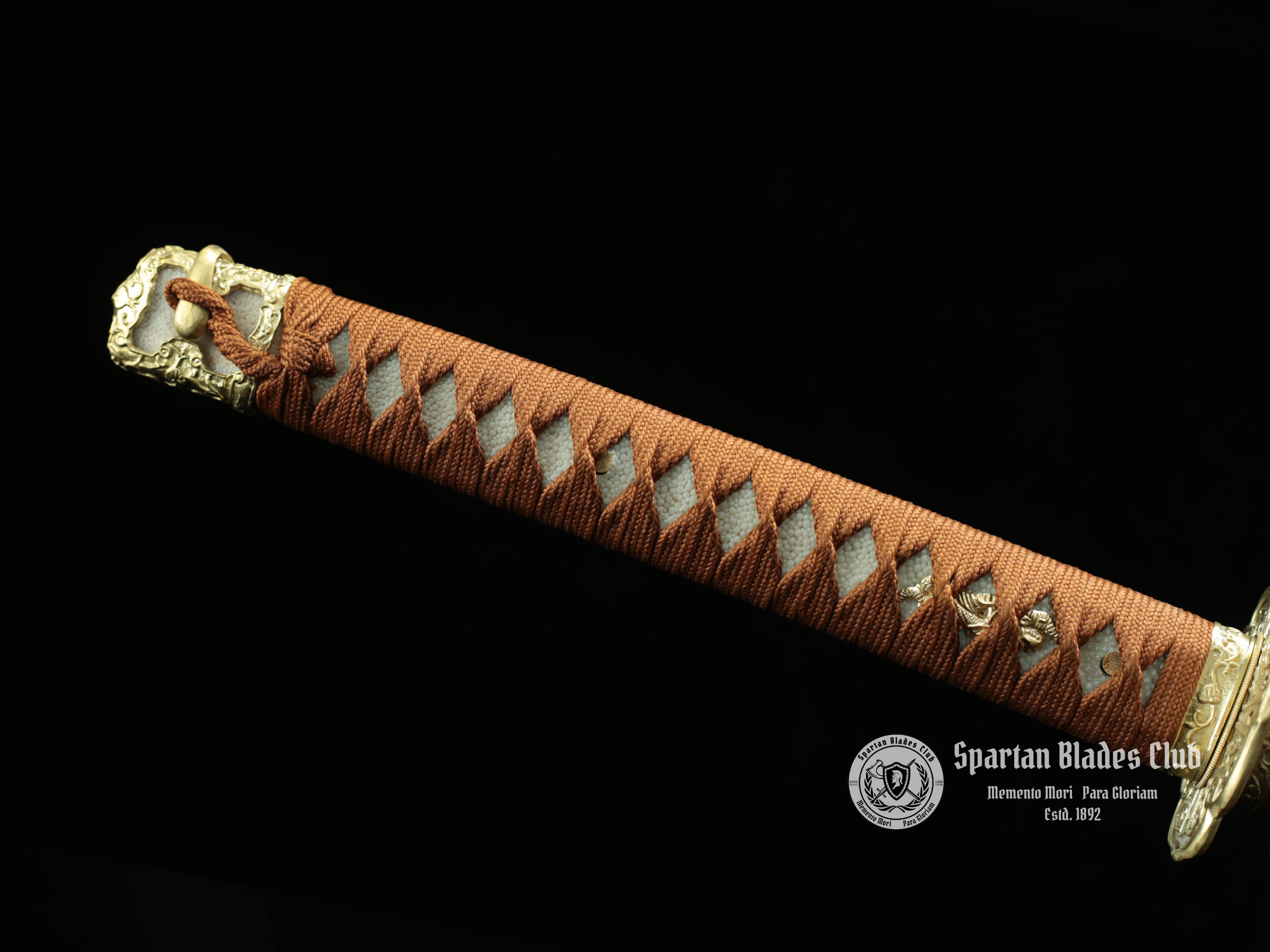 TK27 Elegant Tachi Sword - T10 Steel - Exquisite Classical Tsuba - Brass Fittings - Battle Ready - 126cm (49.61 inches) - Spartan Blades Club - Spartan Blades Club - 陳氏劍莊1892