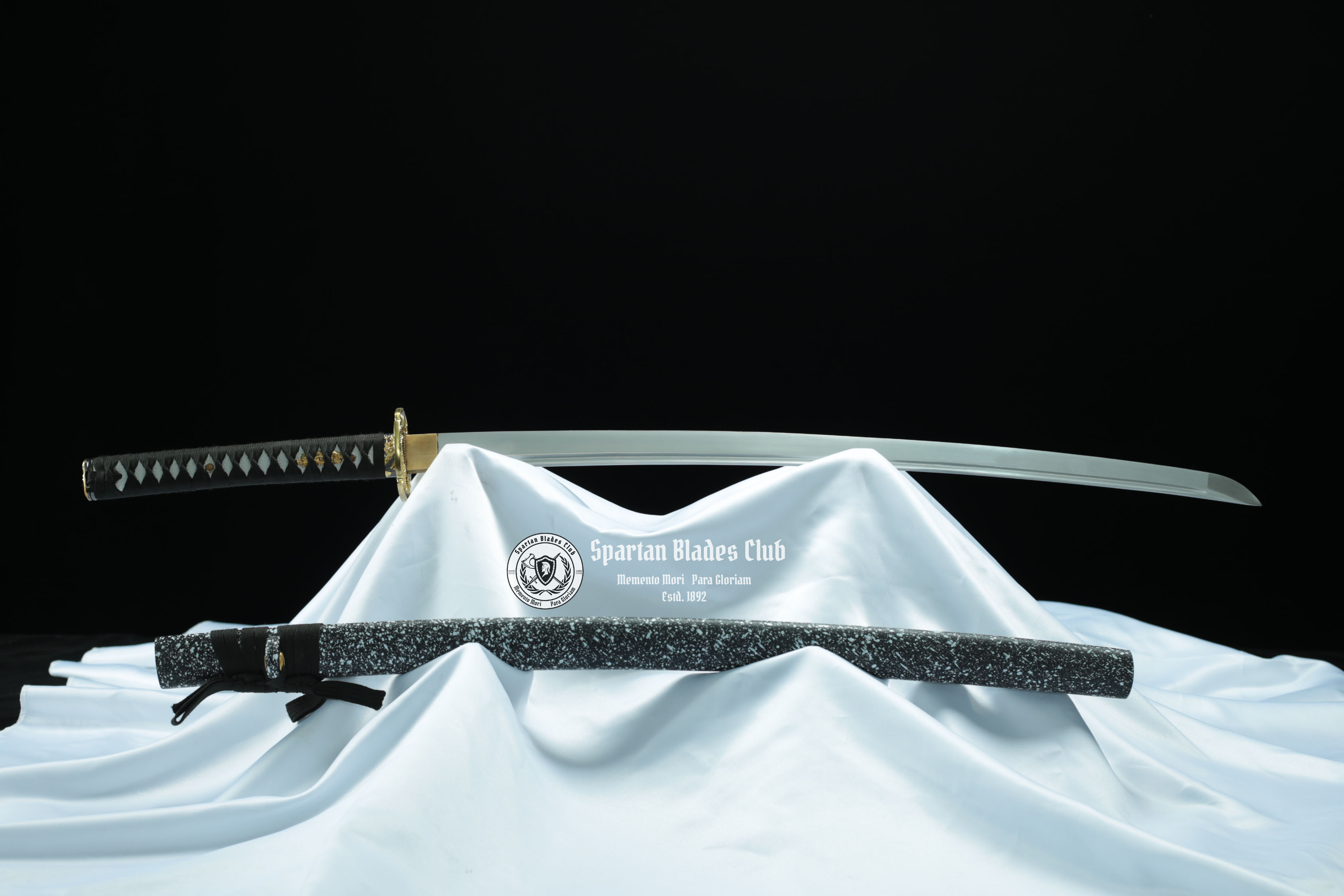 Black Dragon(墨龙）Katana - T10 steel with Bo-hi - Battle ready - Full Tang - SBC - Spartan Blades Club - 陳氏劍莊1892