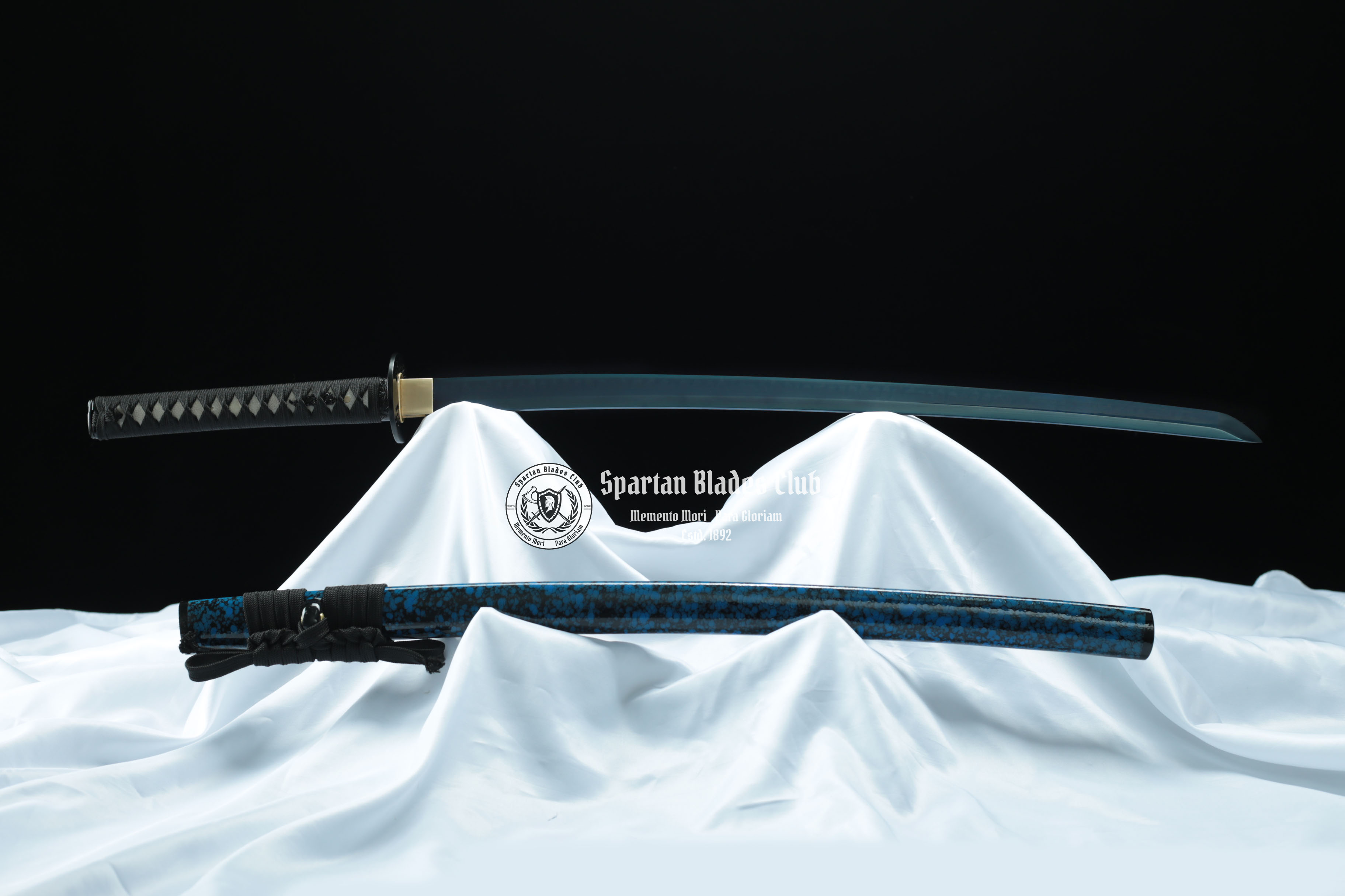 *TK35* Blue Samurai Katana - T10 steel - Clay Tempered - Real Hamon - Forged Blue blade - Full Tang - Battle ready - SBC - Spartan Blades Club - ι³ζ°εθ1892