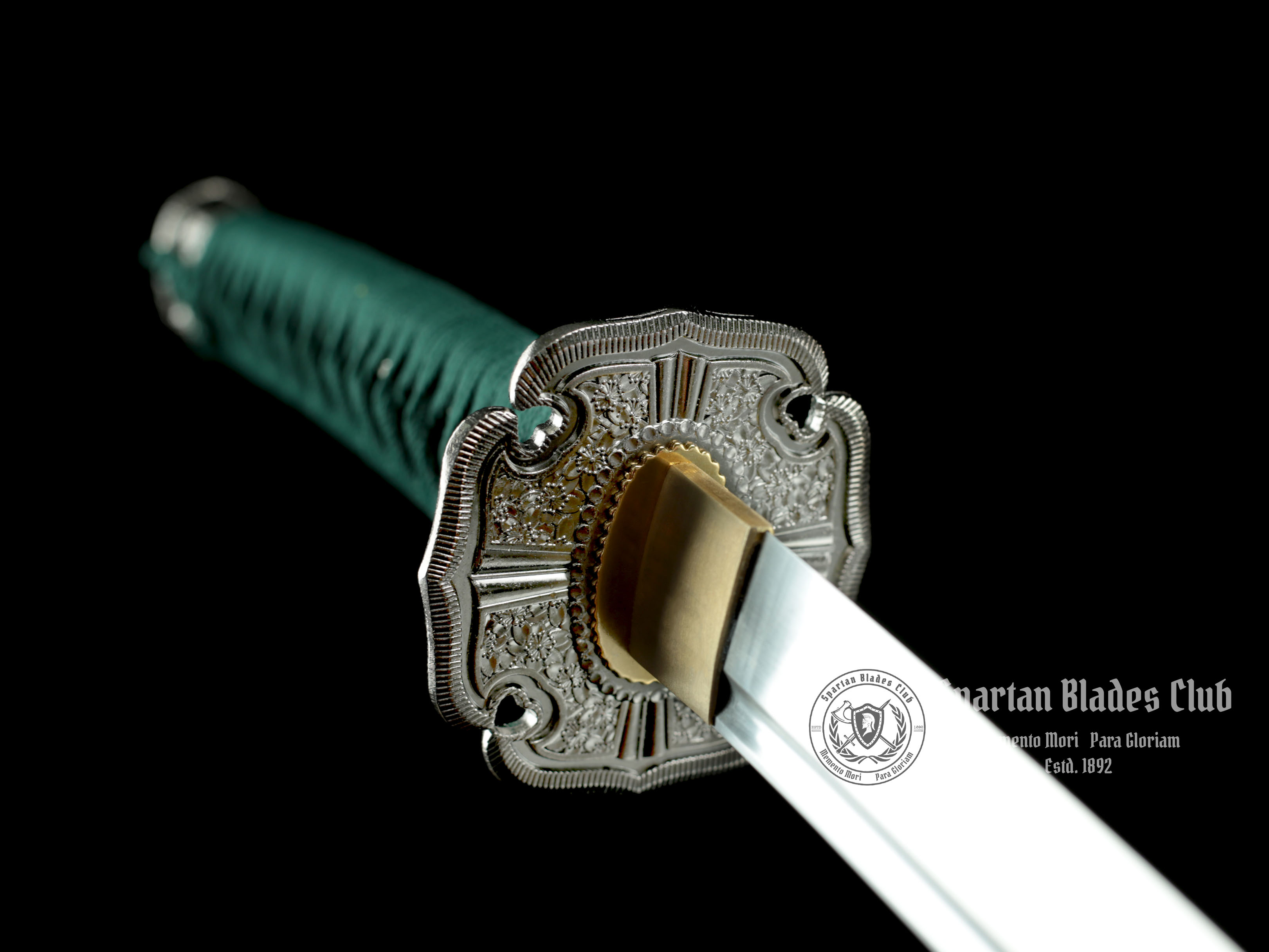 *TK34* Green Demon Tachi(绿魔太刀) - T10 Steel - Exquisite Nickel Alloy Mountings - 104cm (40.94 inches) - Spartan Blades Club - Spartan Blades Club
