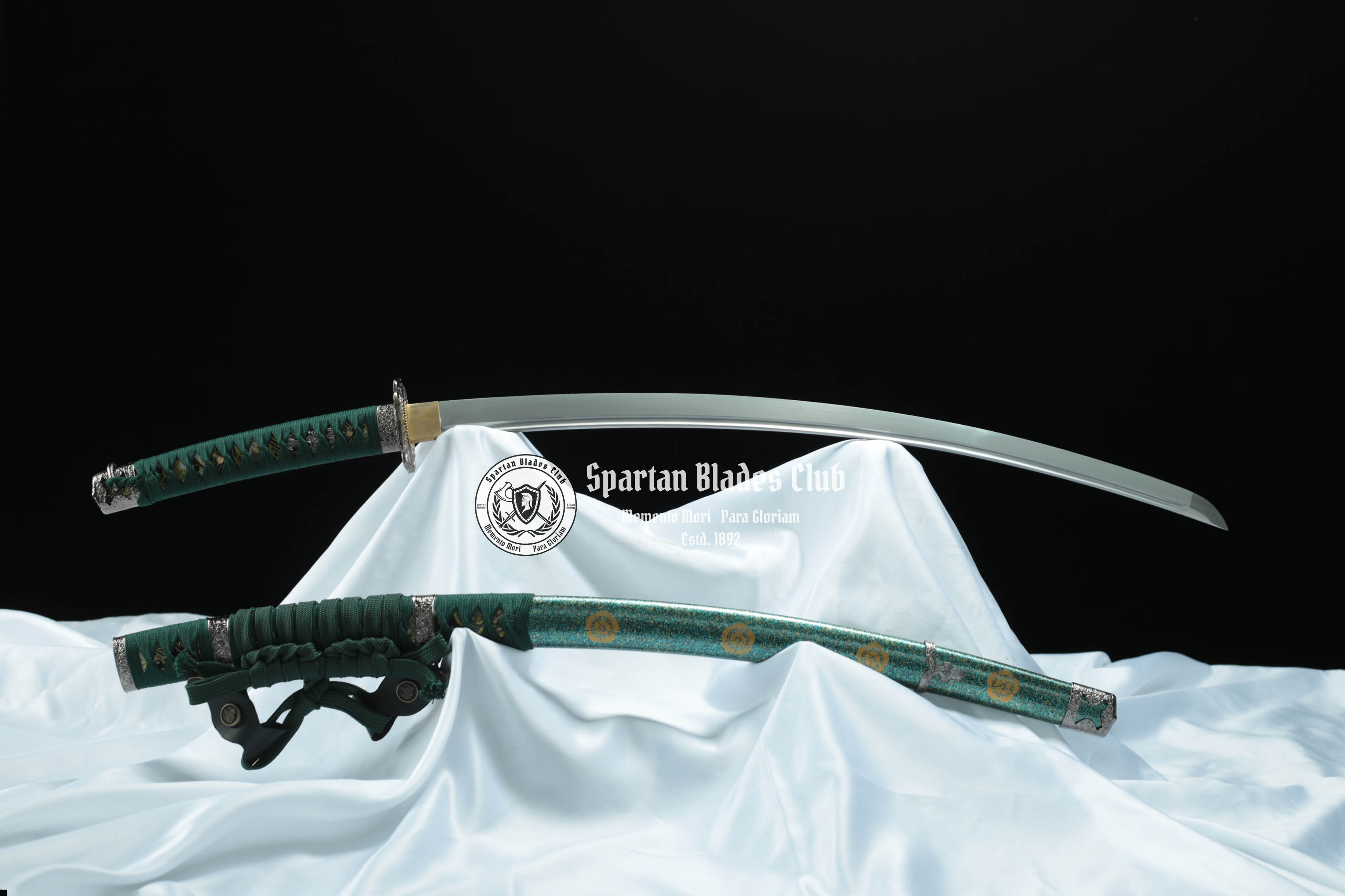 *TK34* Green Demon Tachi(绿魔太刀) - T10 Steel - Exquisite Nickel Alloy Mountings - 104cm (40.94 inches) - Spartan Blades Club - Spartan Blades Club