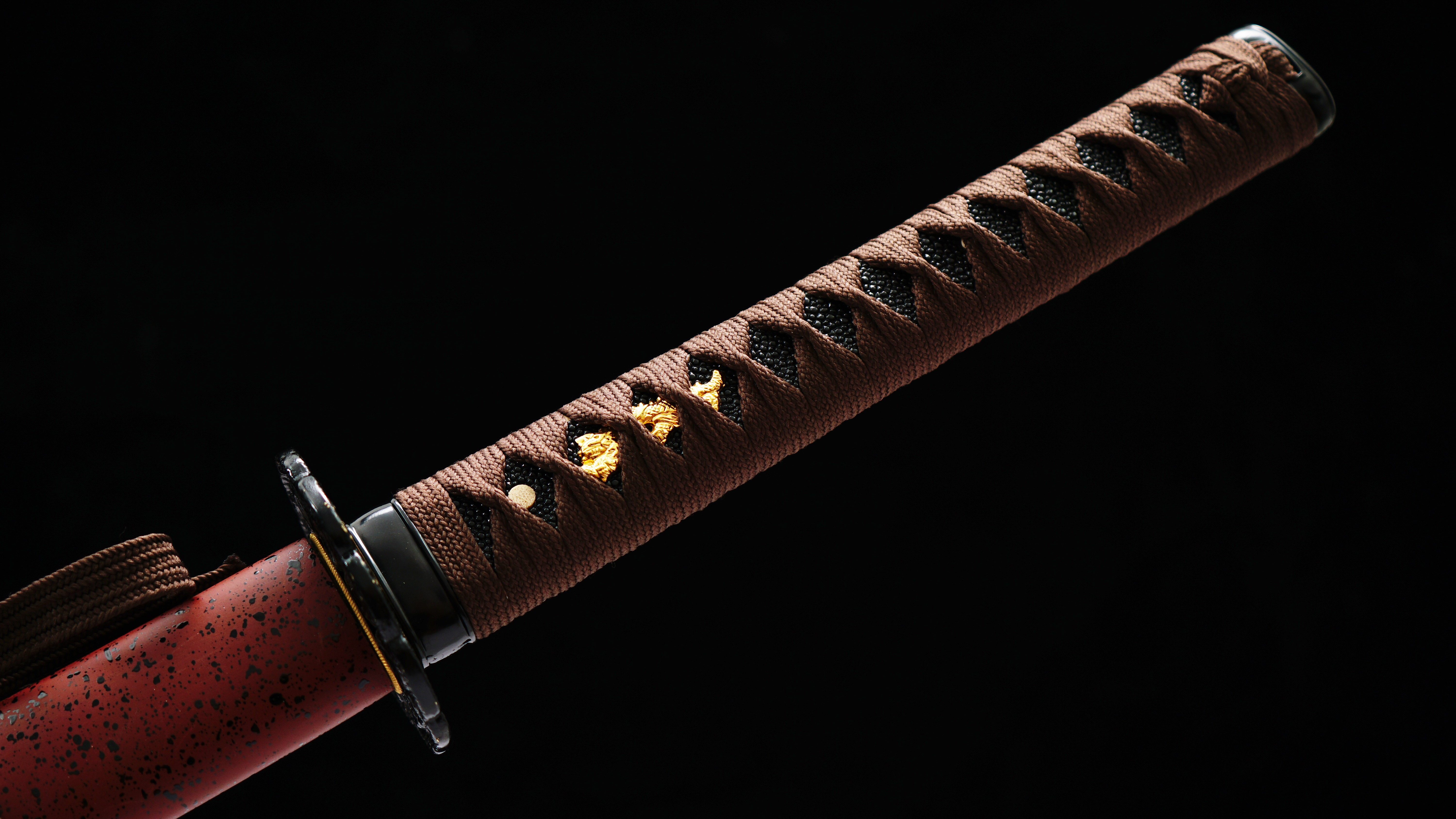 Huoyi (火鸢)-Practice Katana Sword - Rosewood Blade - Metal Fittings - Authentic Design - Meticulous Craftsmanship - Realism Unmatched - SBC - Spartan Blades Club - 陳氏劍莊1892