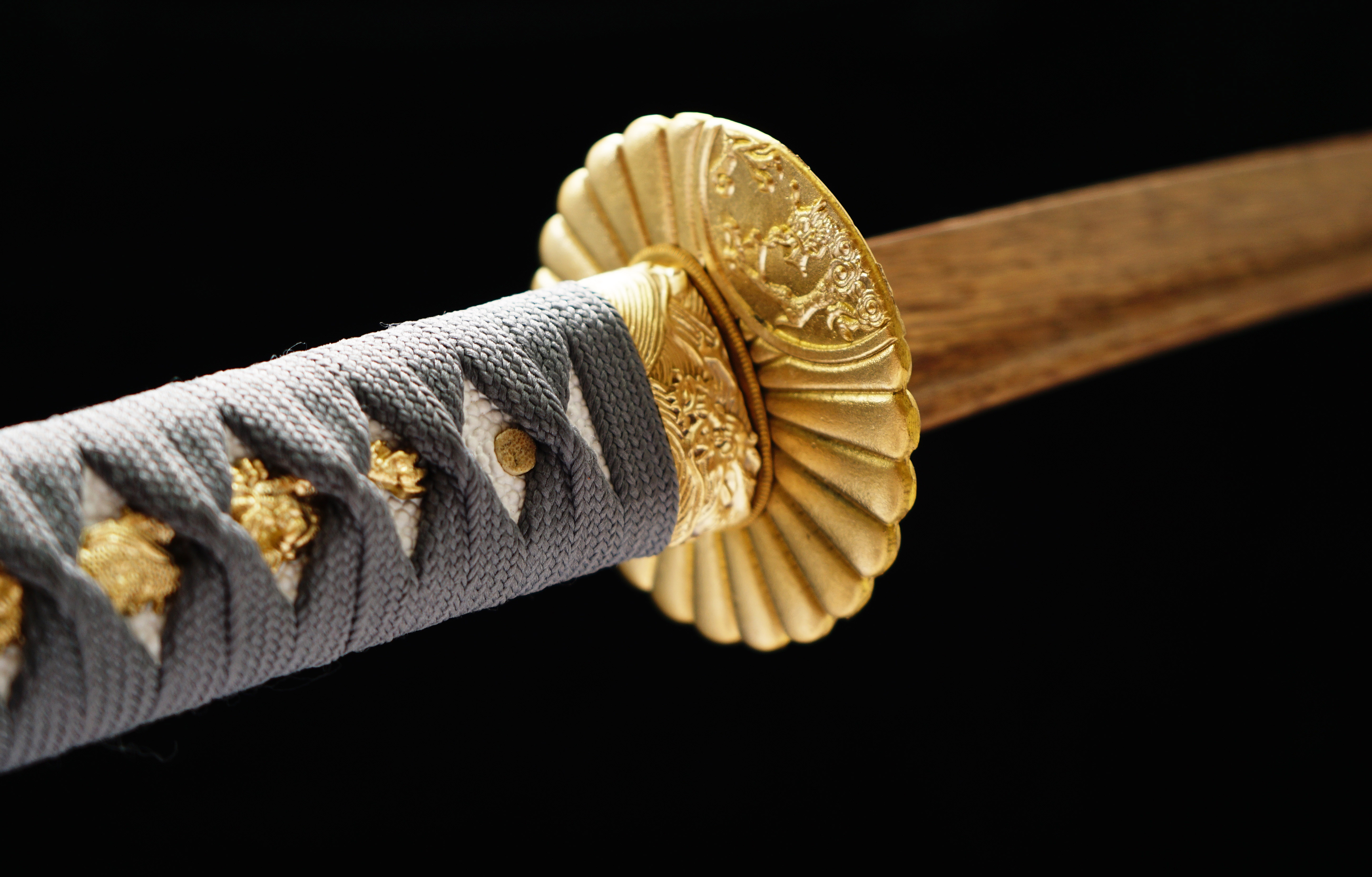 Jinxi (金曦)-Practice Katana Sword - Rosewood Blade - Brass Fittings - Authentic Design - Meticulous Craftsmanship - Realism Unmatched - SBC - Spartan Blades Club - 陳氏劍莊1892