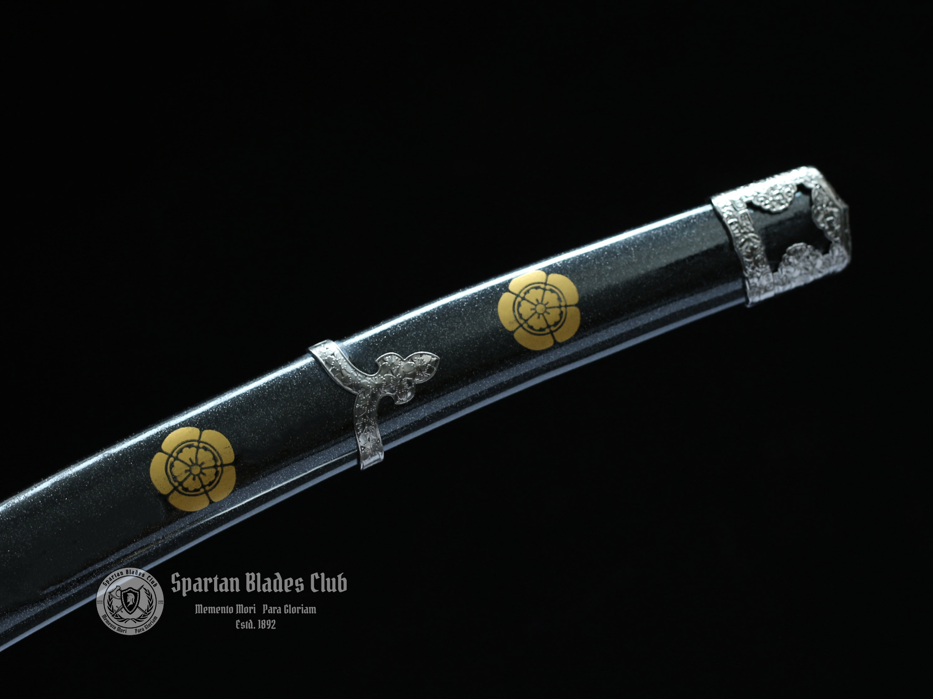 Black Demon Tachi - T10 Steel - 104cm (40.94 inches) - Exquisite Nickel Alloy Mountings - Spartan Blades Club - Spartan Blades Club - 陳氏劍莊1892