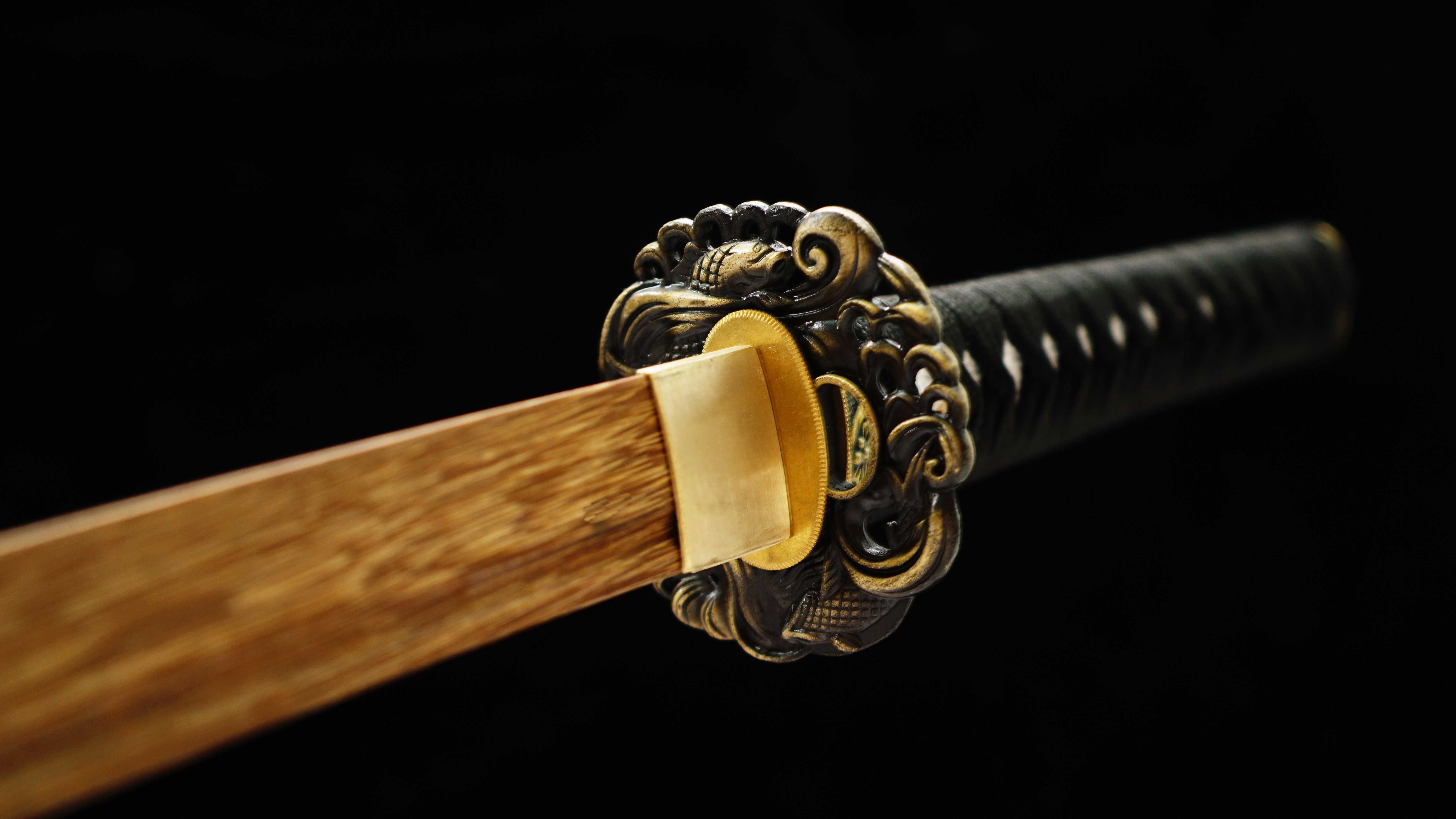 Yupo (鱼魄)-Practice Katana Sword - Rosewood Blade - Metal Fittings - Authentic Design - Meticulous Craftsmanship - Realism Unmatched - SBC - Spartan Blades Club - 陳氏劍莊1892