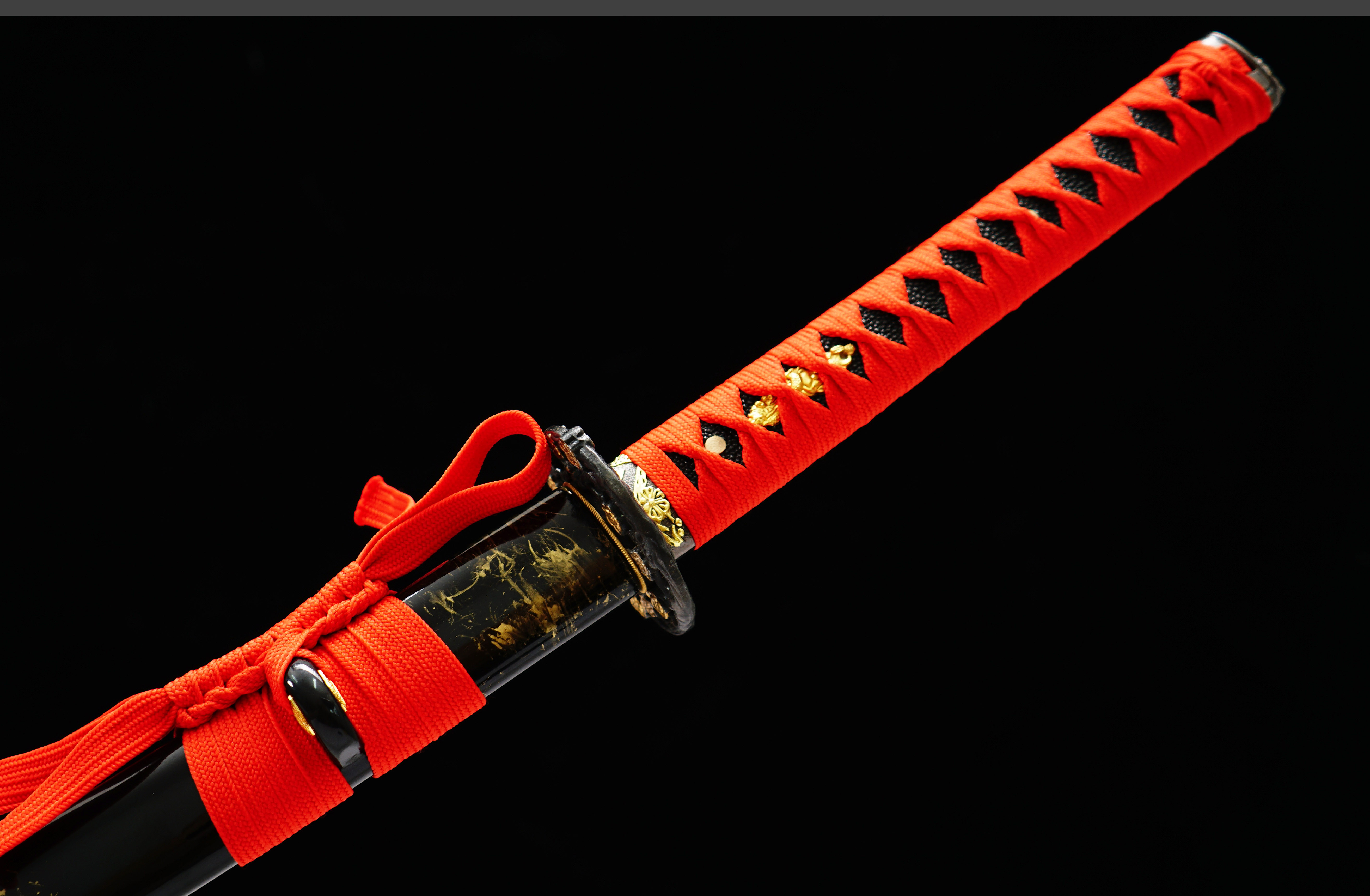 Red Plum (红梅)-Practice Katana Sword - Rosewood Blade - Metal Fittings - Authentic Design - Meticulous Craftsmanship - Realism Unmatched - SBC - Spartan Blades Club - 陳氏劍莊1892