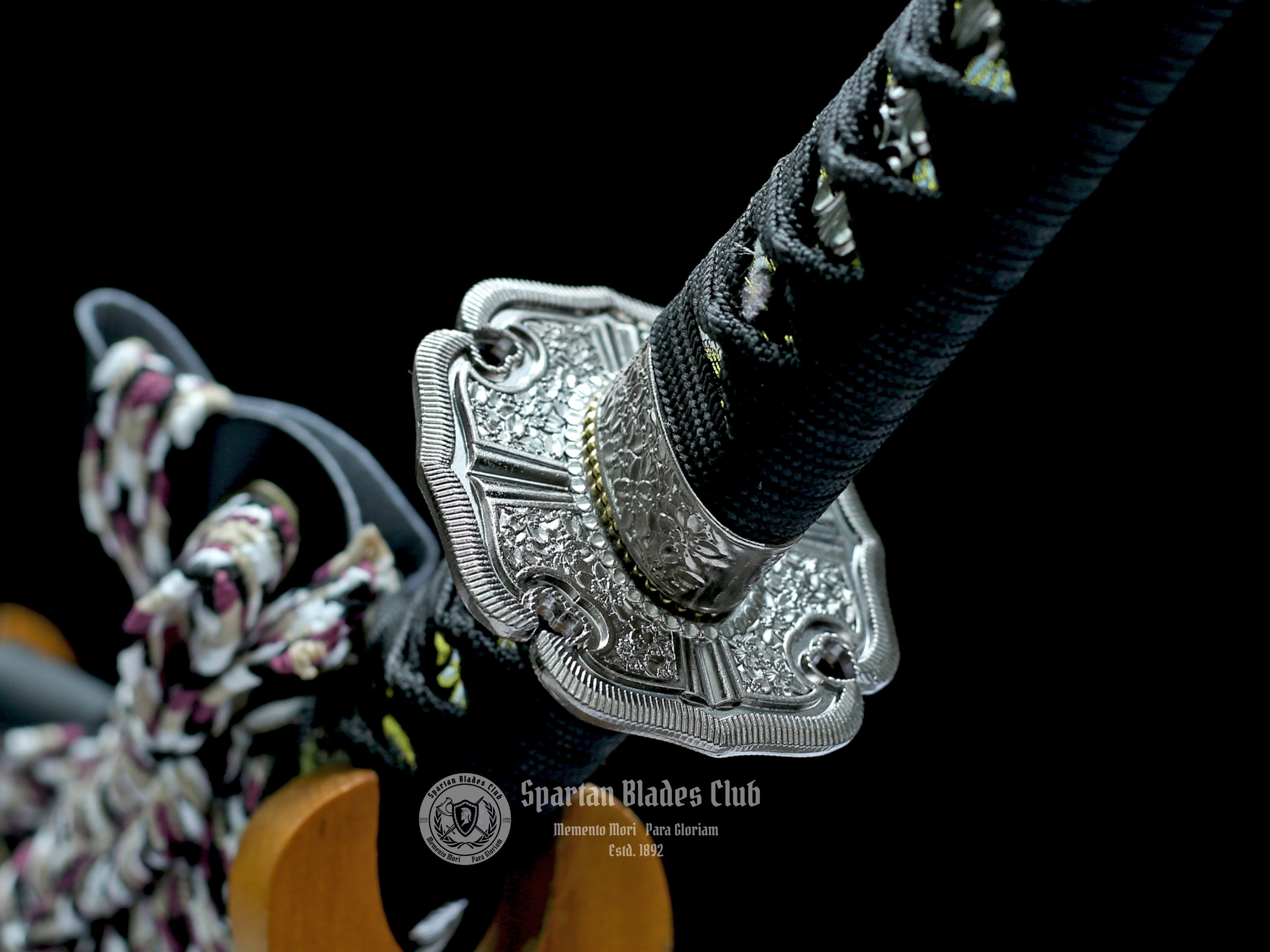 Black Demon Tachi - T10 Steel - 104cm (40.94 inches) - Exquisite Nickel Alloy Mountings - Spartan Blades Club - Spartan Blades Club - 陳氏劍莊1892