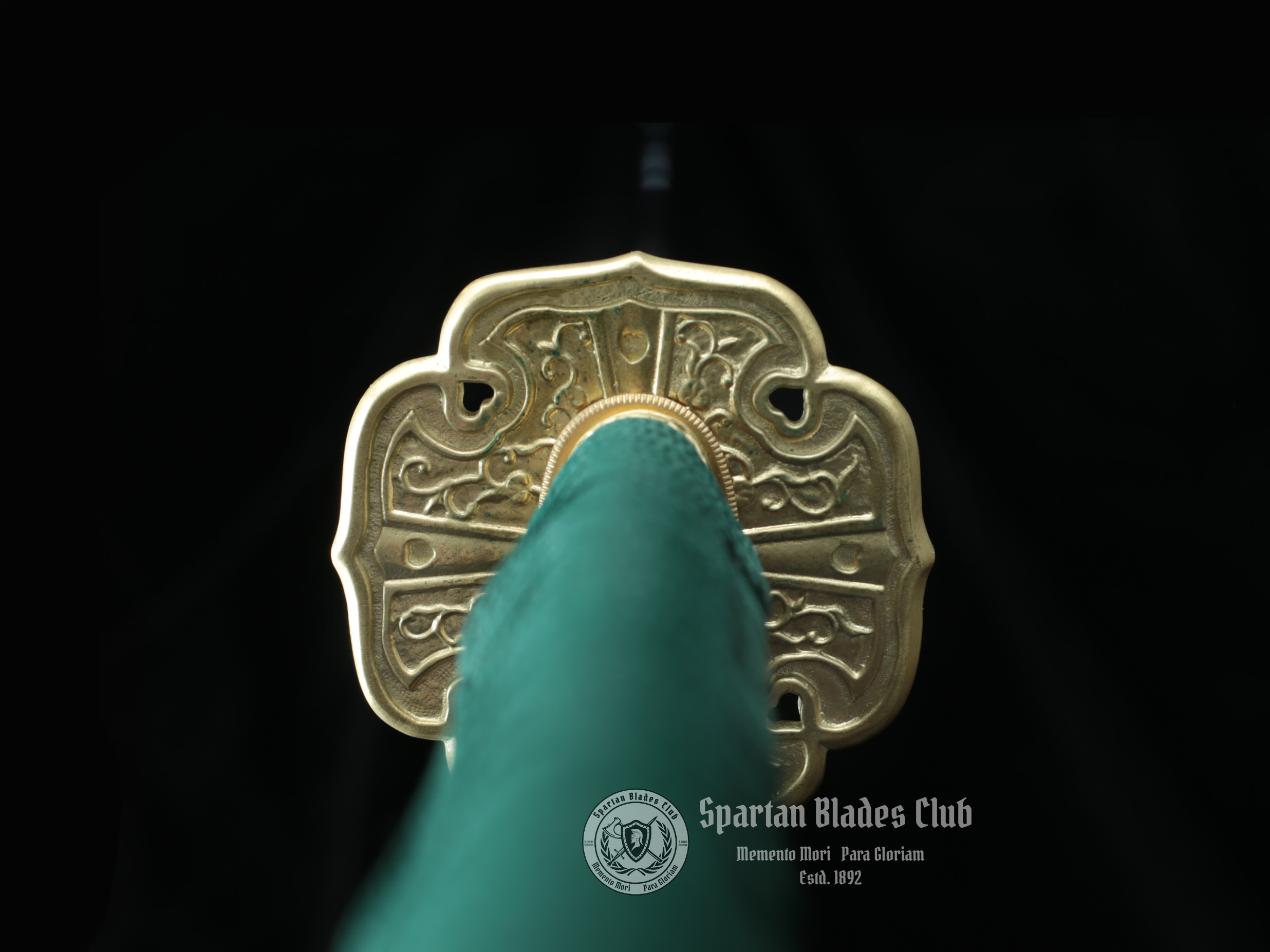 Elegant Green Tachi Sword - T10 Steel - Exquisite Classical Tsuba - Brass Fittings - Battle Ready - 126cm (49.61 inches) - Spartan Blades Club - Spartan Blades Club - 陳氏劍莊1892