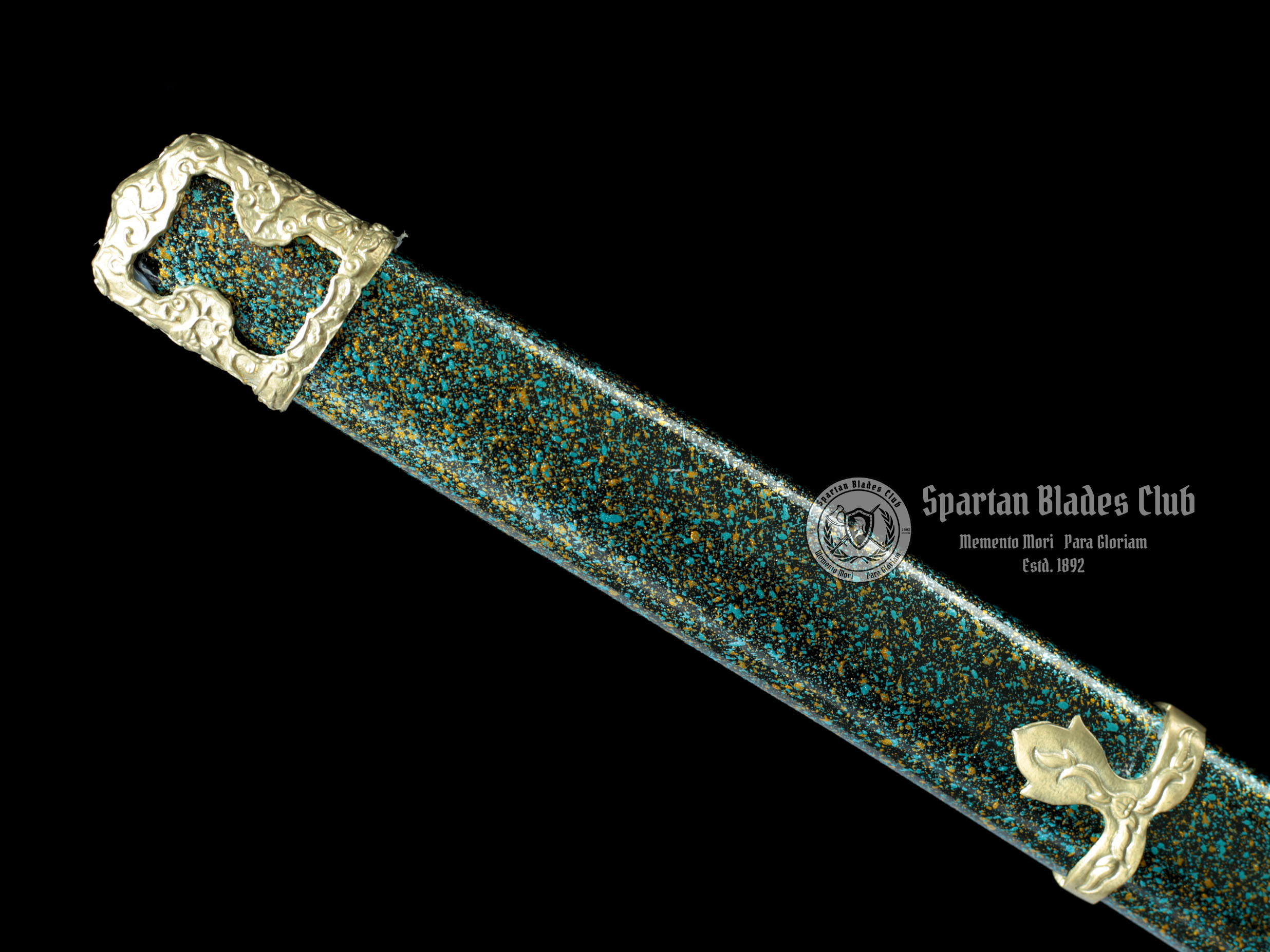 Elegant Green Tachi Sword - T10 Steel - Exquisite Classical Tsuba - Brass Fittings - Battle Ready - 126cm (49.61 inches) - Spartan Blades Club - Spartan Blades Club - 陳氏劍莊1892