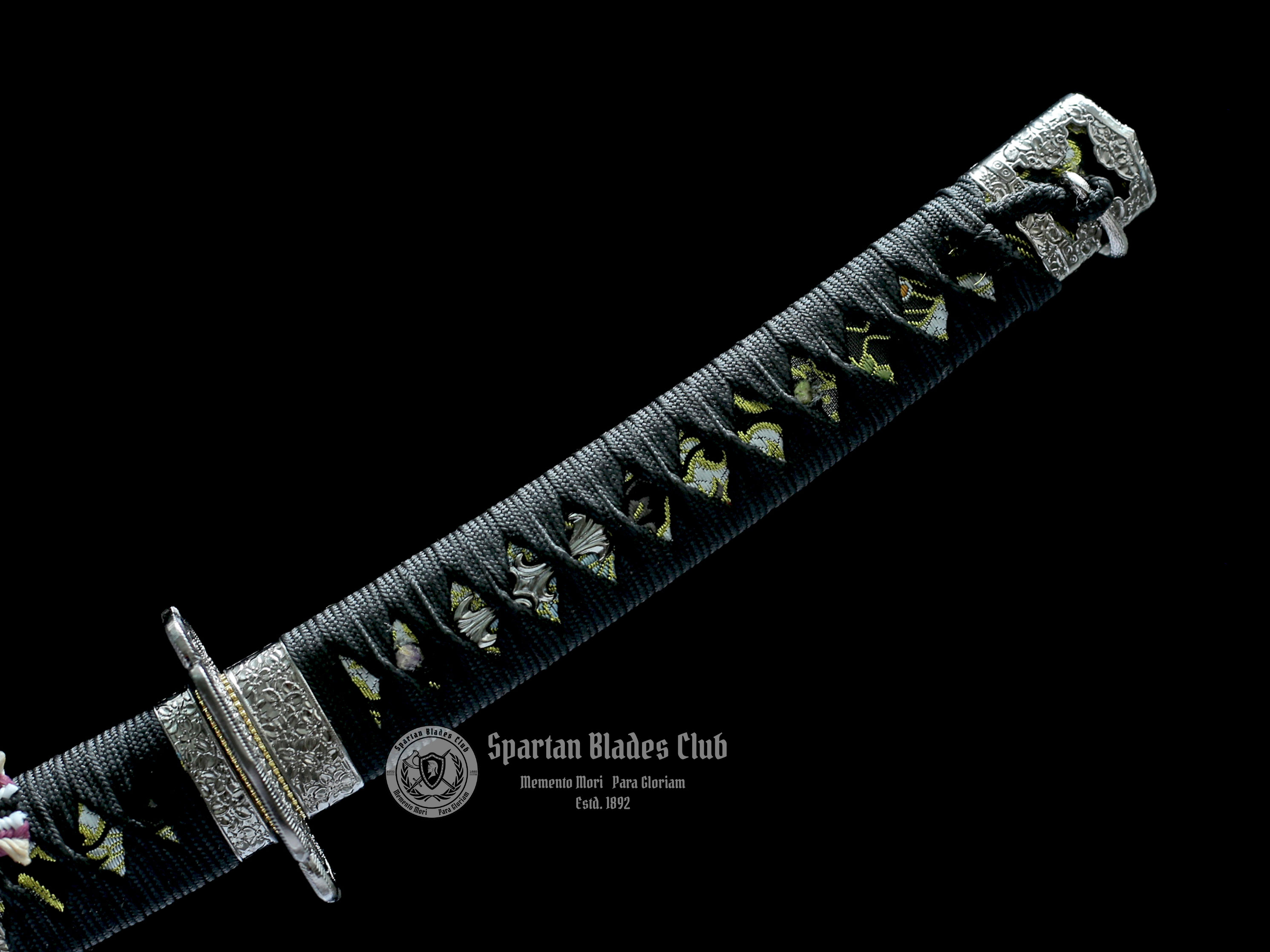 Black Demon Tachi - T10 Steel - 104cm (40.94 inches) - Exquisite Nickel Alloy Mountings - Spartan Blades Club - Spartan Blades Club - 陳氏劍莊1892