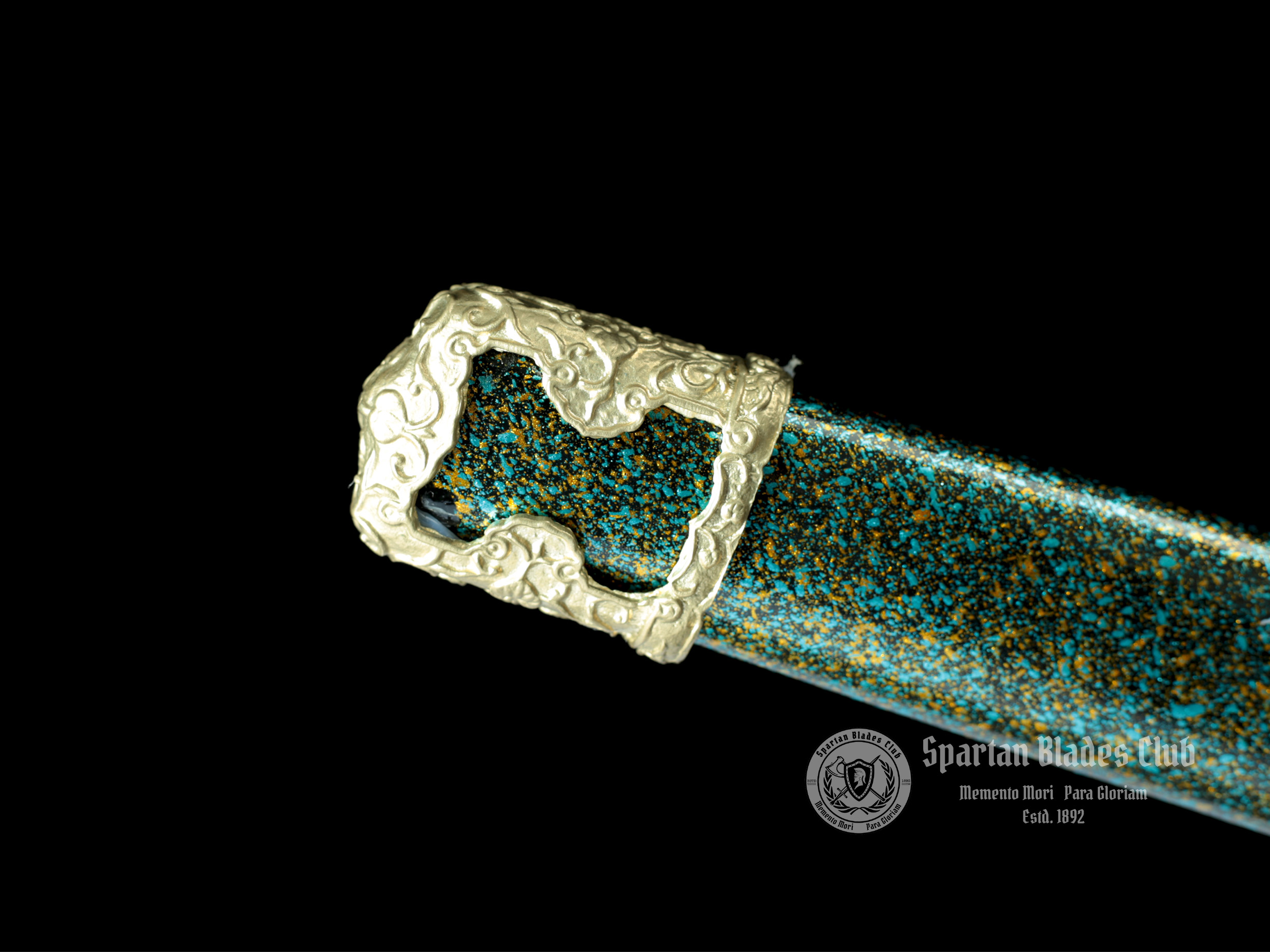 Elegant Green Tachi Sword - T10 Steel - Exquisite Classical Tsuba - Brass Fittings - Battle Ready - 126cm (49.61 inches) - Spartan Blades Club - Spartan Blades Club - 陳氏劍莊1892