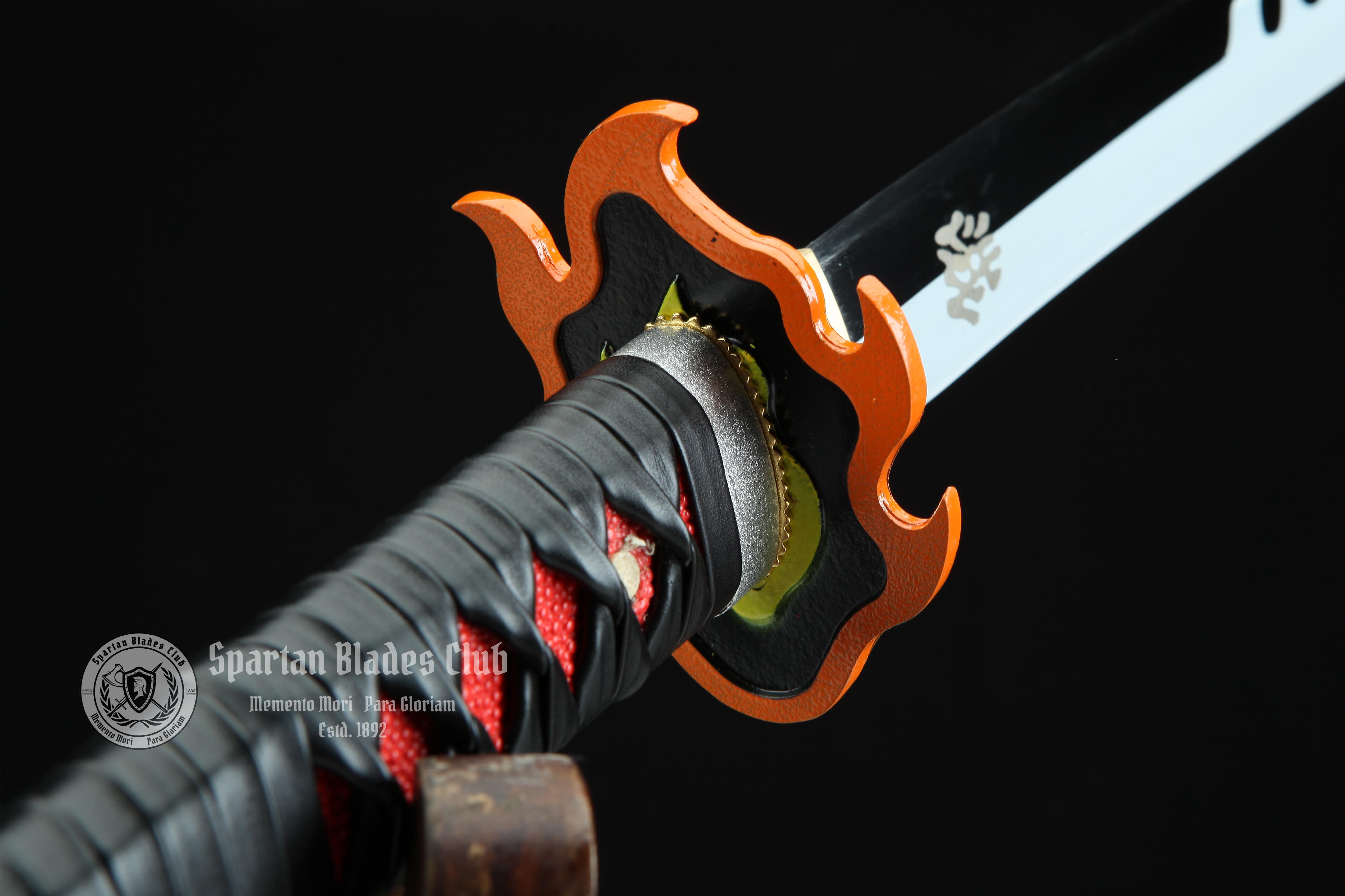 ‎Kamado Tanjiro Sword II - Demon Slayer - Handmade Real Sword - Sharp - 1045 Carbon steel - Full tang and Battle ready - Japanese Anime Cosplay - SBC - Spartan Blades Club - 陳氏劍莊1892