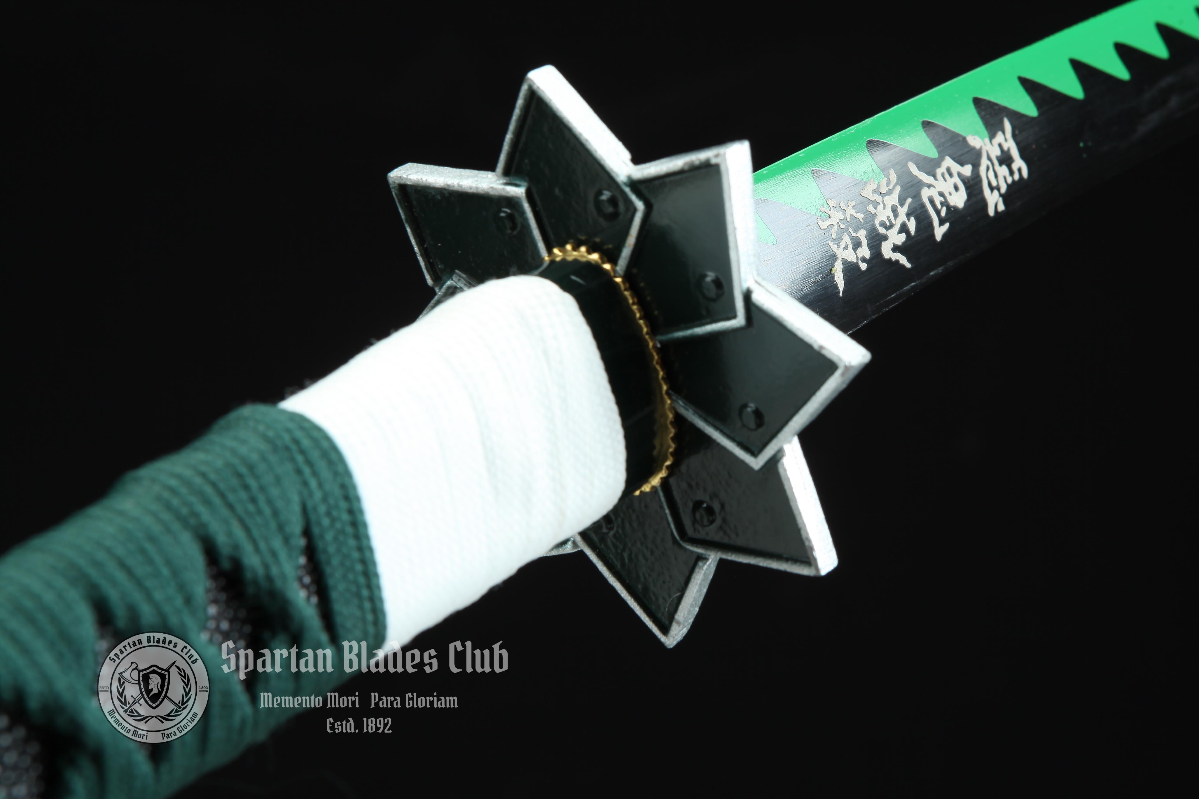 Shinazugawa Sanemi Sword - Demon Slayer - Handmade Real Sword - Sharp - 1045 Carbon steel - Full tang and Battle ready - Japanese Anime Cosplay - SBC - Spartan Blades Club - 陳氏劍莊1892