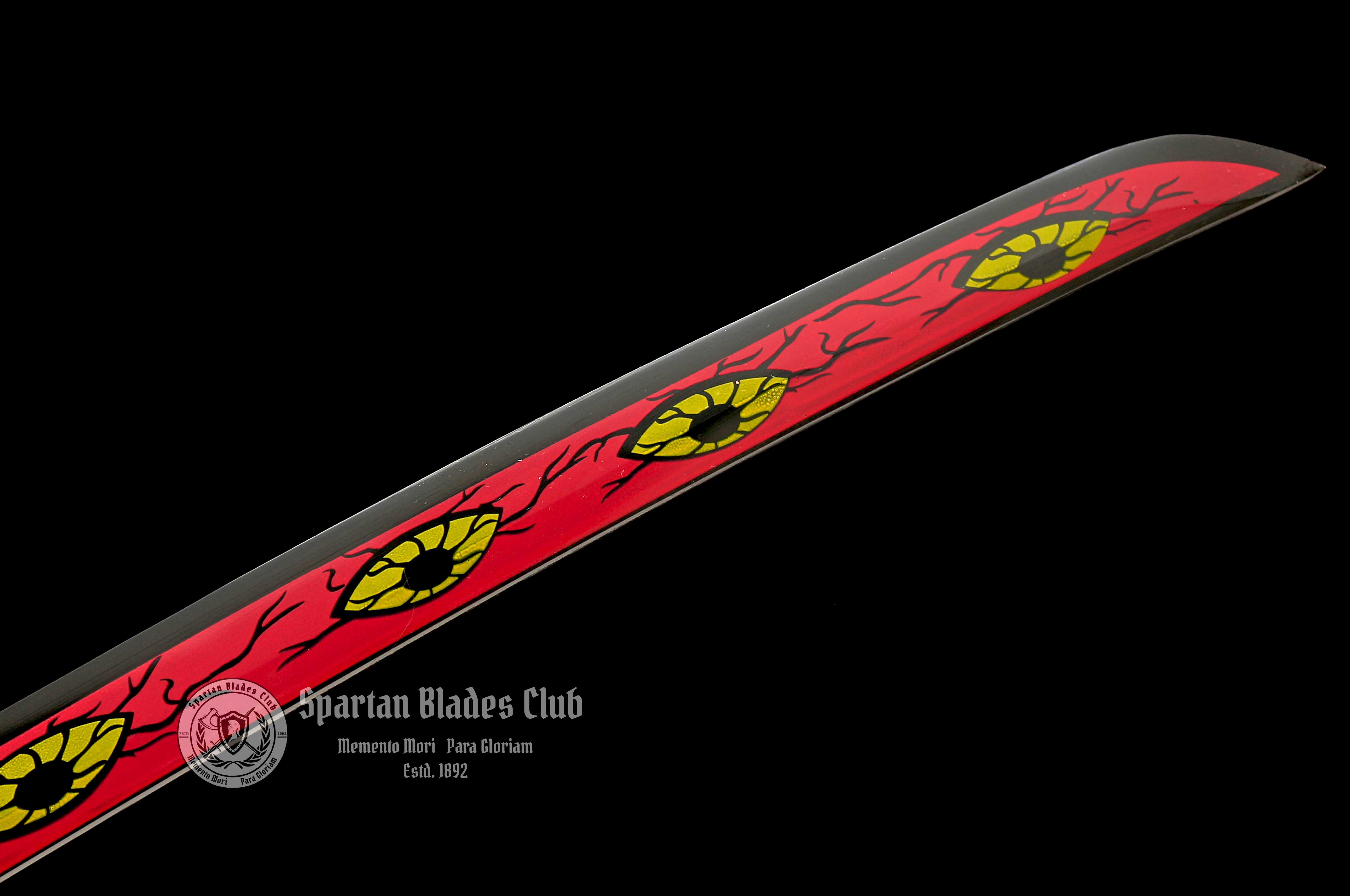 TK47 Kokushibou Sword - Demon Slayer - Handmade Real Sword - Sharp - 1045 Carbon steel - Full tang and Battle ready - Japanese Anime Cosplay - SBC - Spartan Blades Club - 陳氏劍莊1892