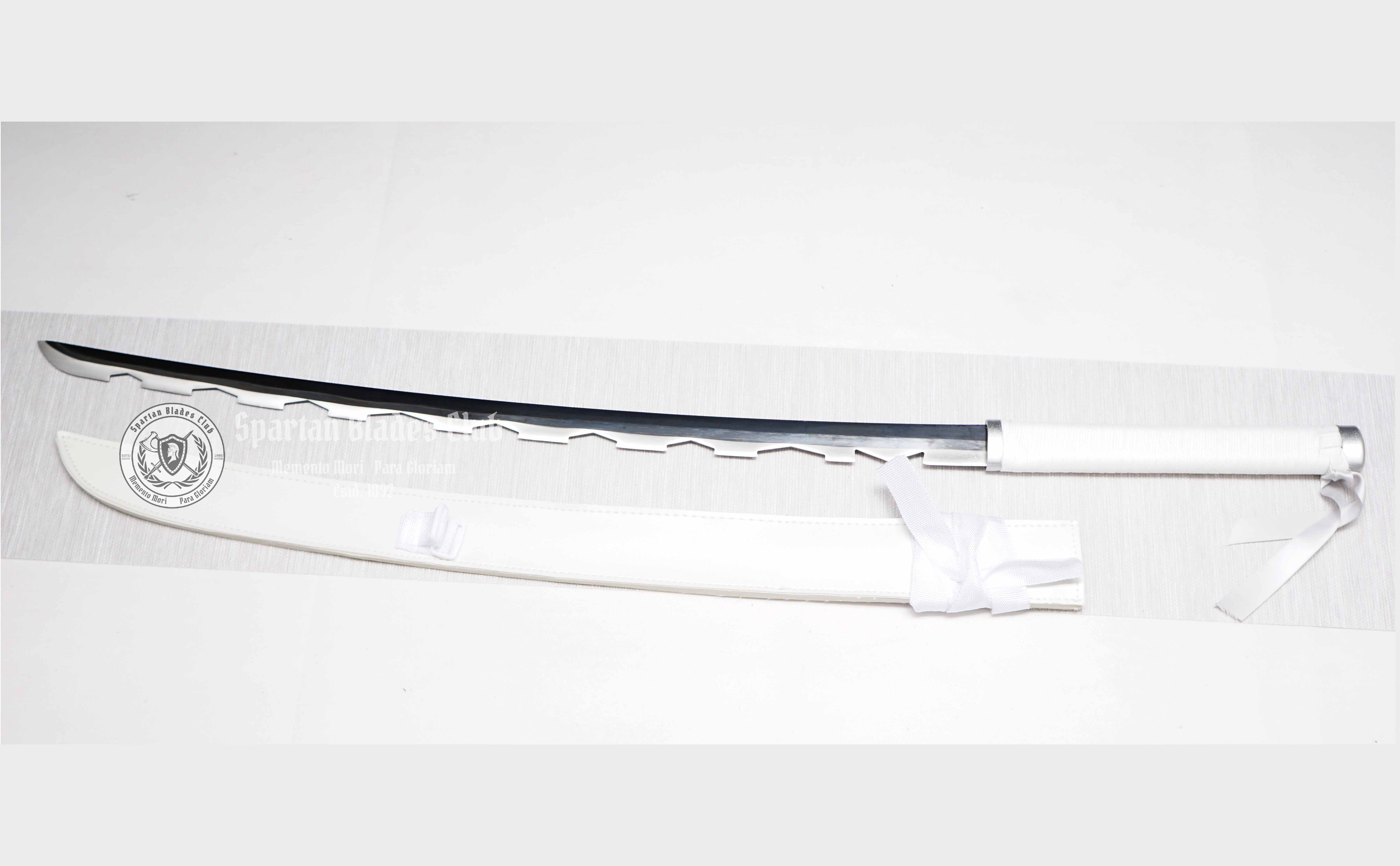 Hashira Pillars Sword -Inosuke sword -  Demon Slayer - Handmade Real Sword - Sharp - 1045 Carbon steel - Full tang and Battle ready - Japanese Anime Cosplay - SBC - Spartan Blades Club - 陳氏劍莊1892