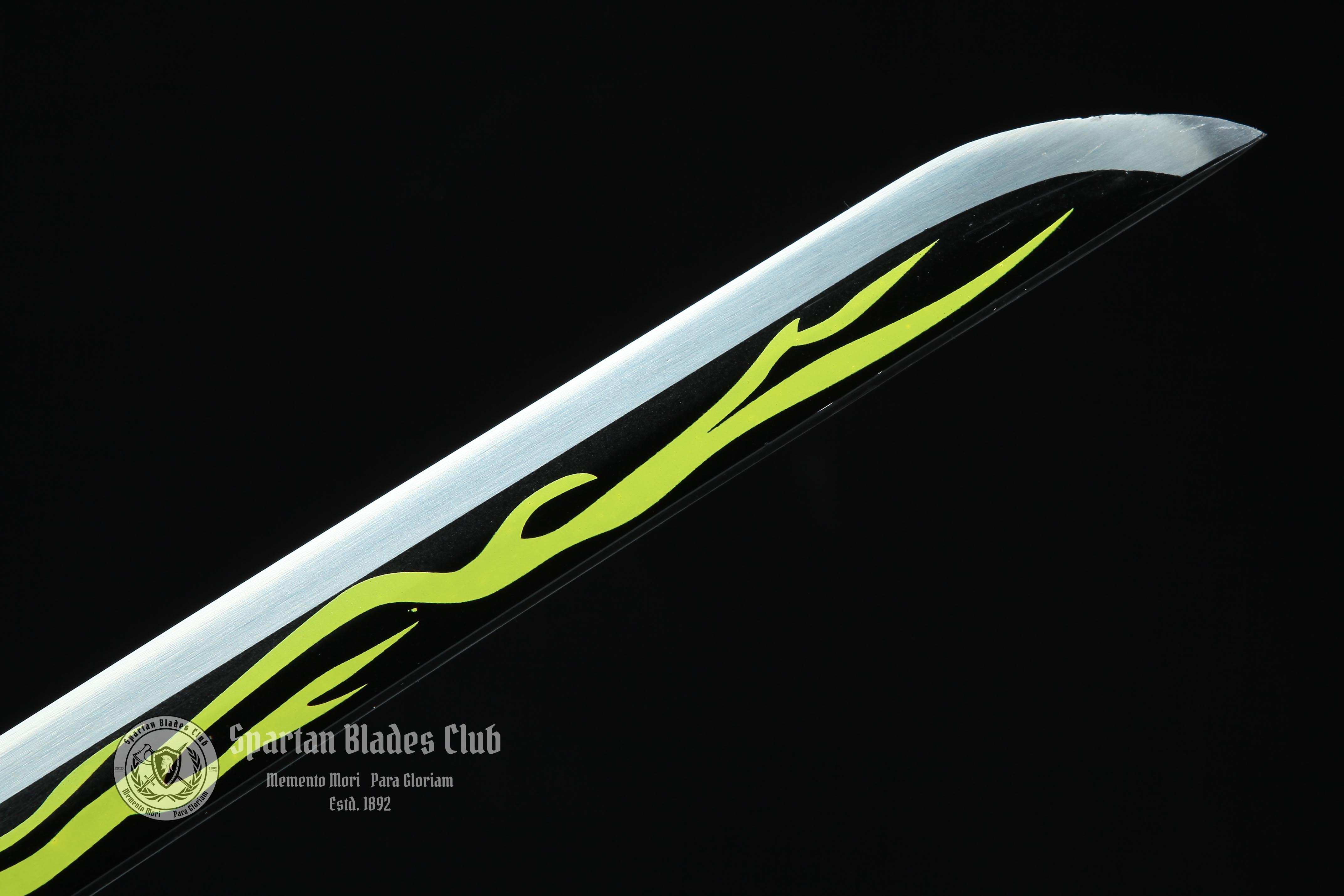 Agatsuma Zenitsu Sword - Demon Slayer - Handmade Real Sword - Sharp - 1045 Carbon steel - Full tang and Battle ready - Japanese Anime Cosplay - SBC - Spartan Blades Club - 陳氏劍莊1892