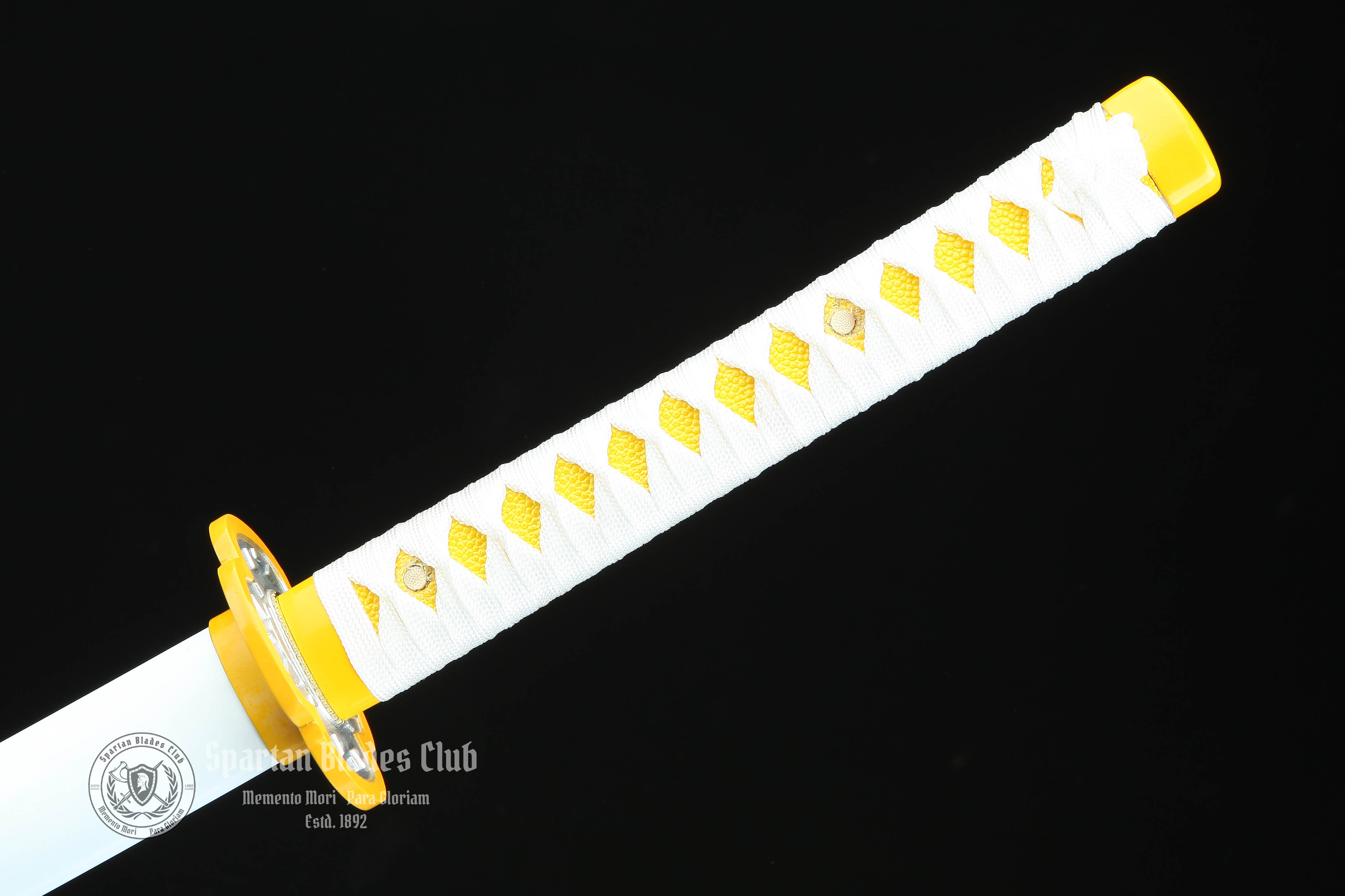 Agatsuma Zenitsu Sword - Demon Slayer - Handmade Real Sword - Sharp - 1045 Carbon steel - Full tang and Battle ready - Japanese Anime Cosplay - SBC - Spartan Blades Club - 陳氏劍莊1892