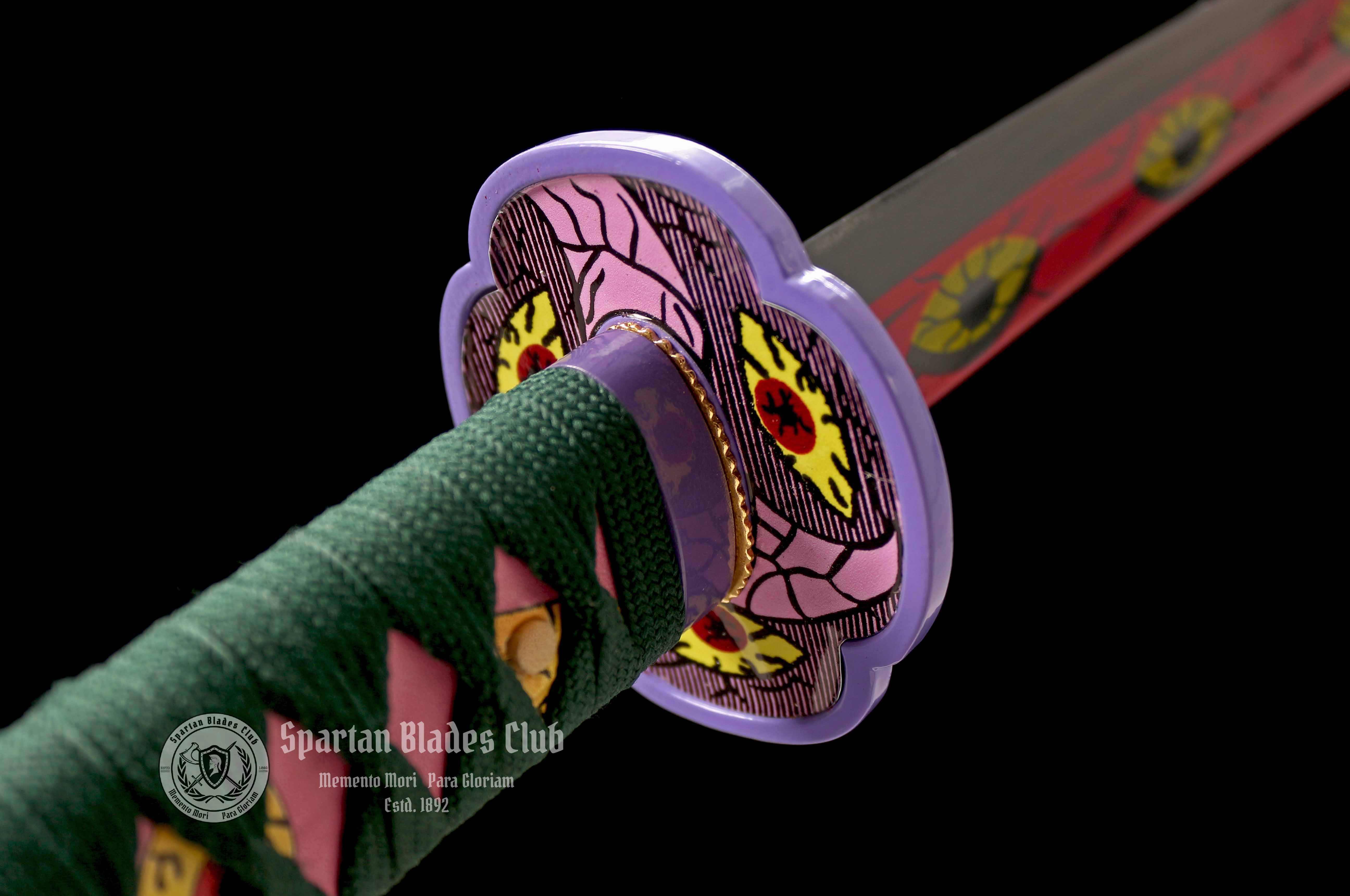 TK47 Kokushibou Sword - Demon Slayer - Handmade Real Sword - Sharp - 1045 Carbon steel - Full tang and Battle ready - Japanese Anime Cosplay - SBC - Spartan Blades Club - 陳氏劍莊1892