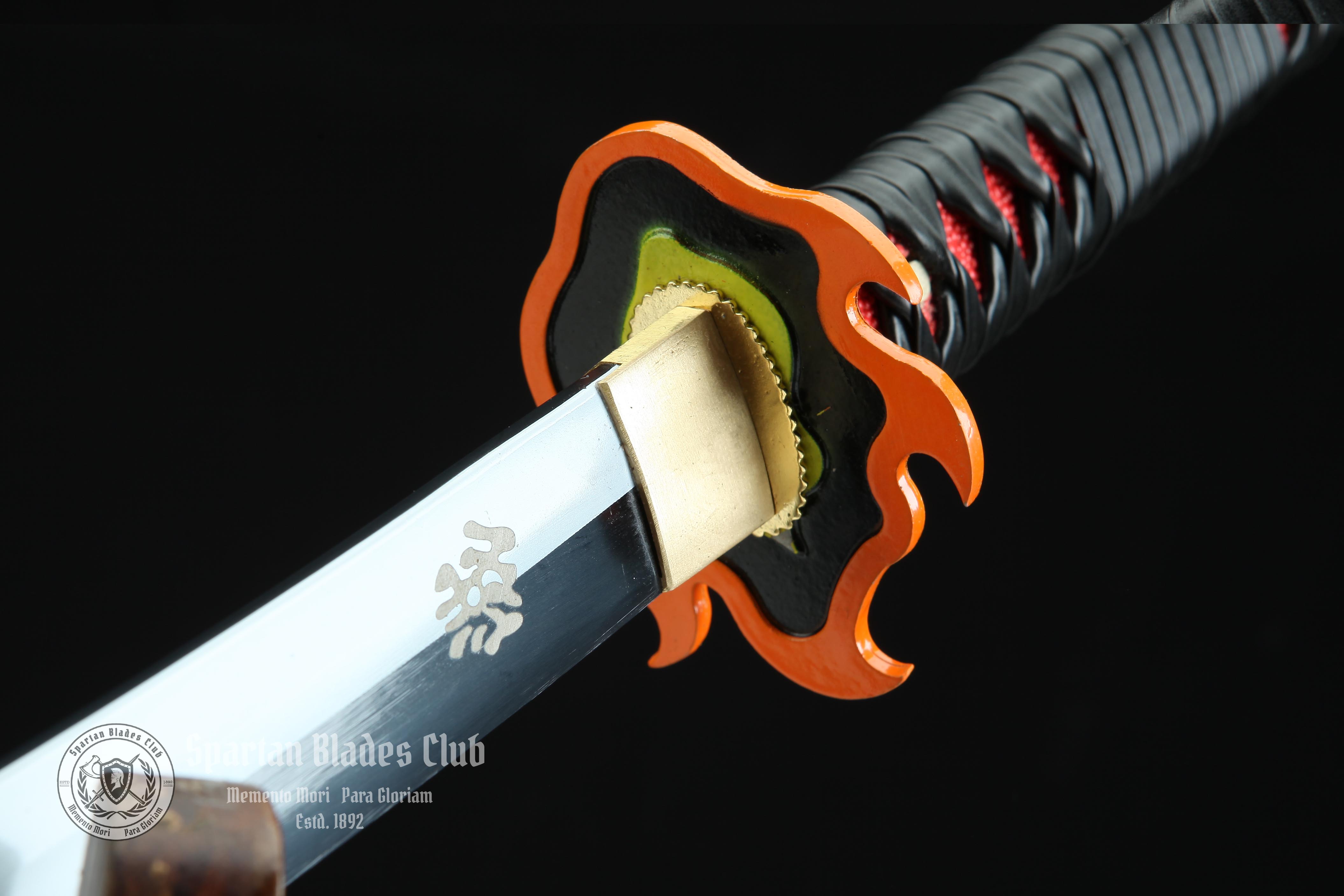 ‎Kamado Tanjiro Sword II - Demon Slayer - Handmade Real Sword - Sharp - 1045 Carbon steel - Full tang and Battle ready - Japanese Anime Cosplay - SBC - Spartan Blades Club - 陳氏劍莊1892