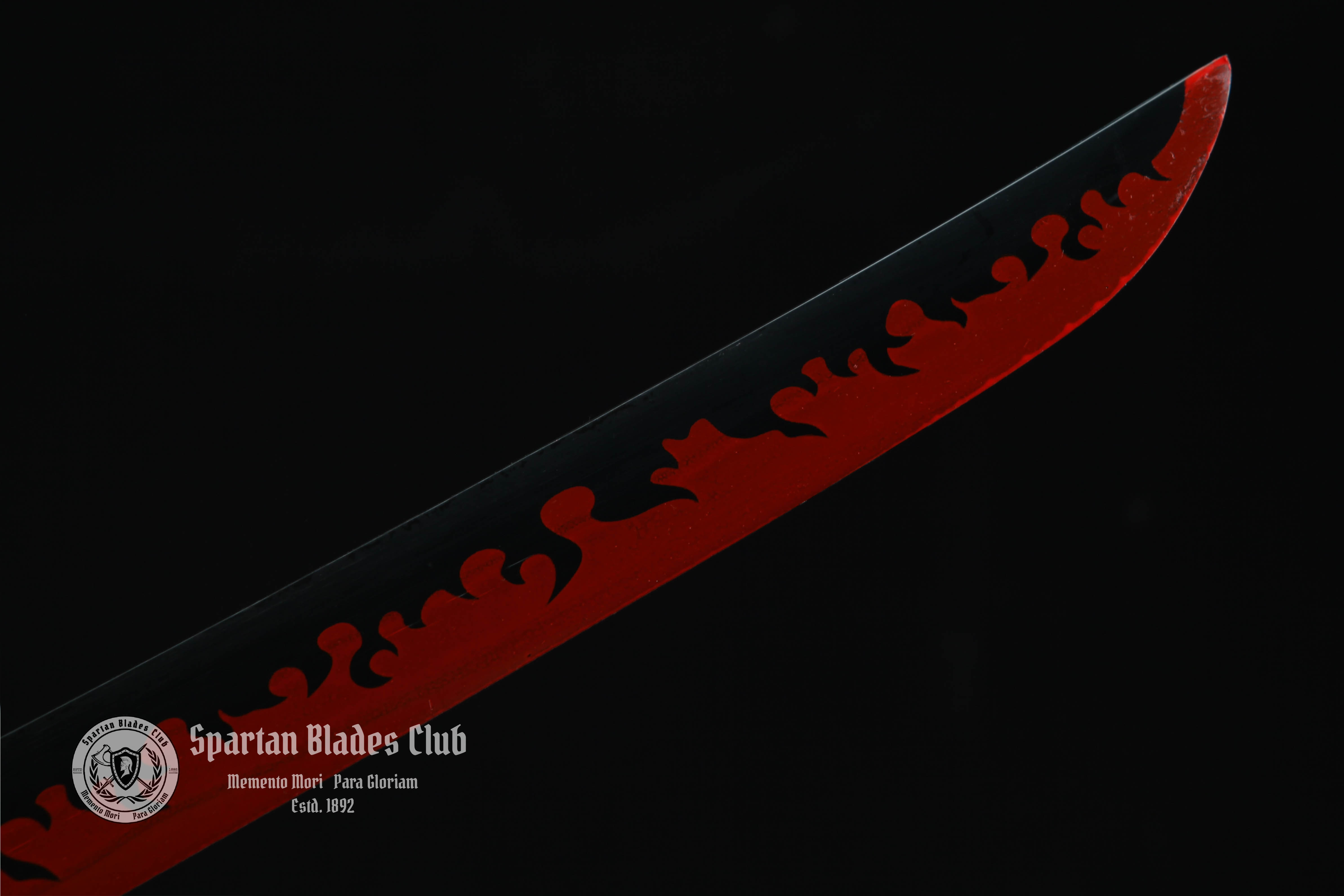 Rengoku Kyoujurou Sword - Leather Saya- Demon Slayer - Handmade Real Sword - Sharp - 1045 Carbon steel - Full tang and Battle ready - Japanese Anime Cosplay - SBC - Spartan Blades Club - 陳氏劍莊1892