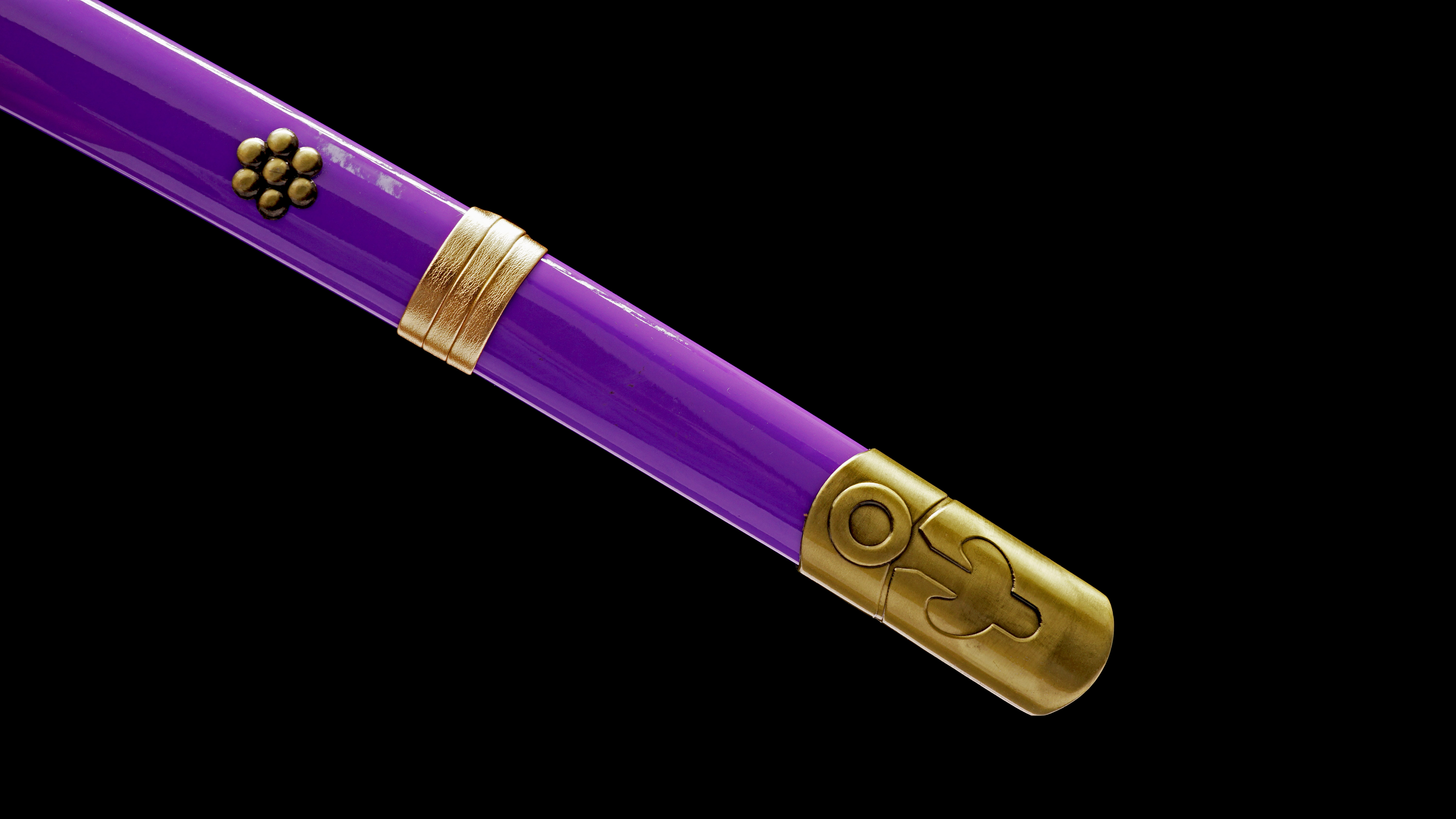 TK40 Purple ENMA Katana - ONE PIECE - Handmade Real Sword - Sharp - 1045 Carbon steel - Full tang and Battle ready - Japanese Anime Cosplay - SBC - Spartan Blades Club - 陳氏劍莊1892