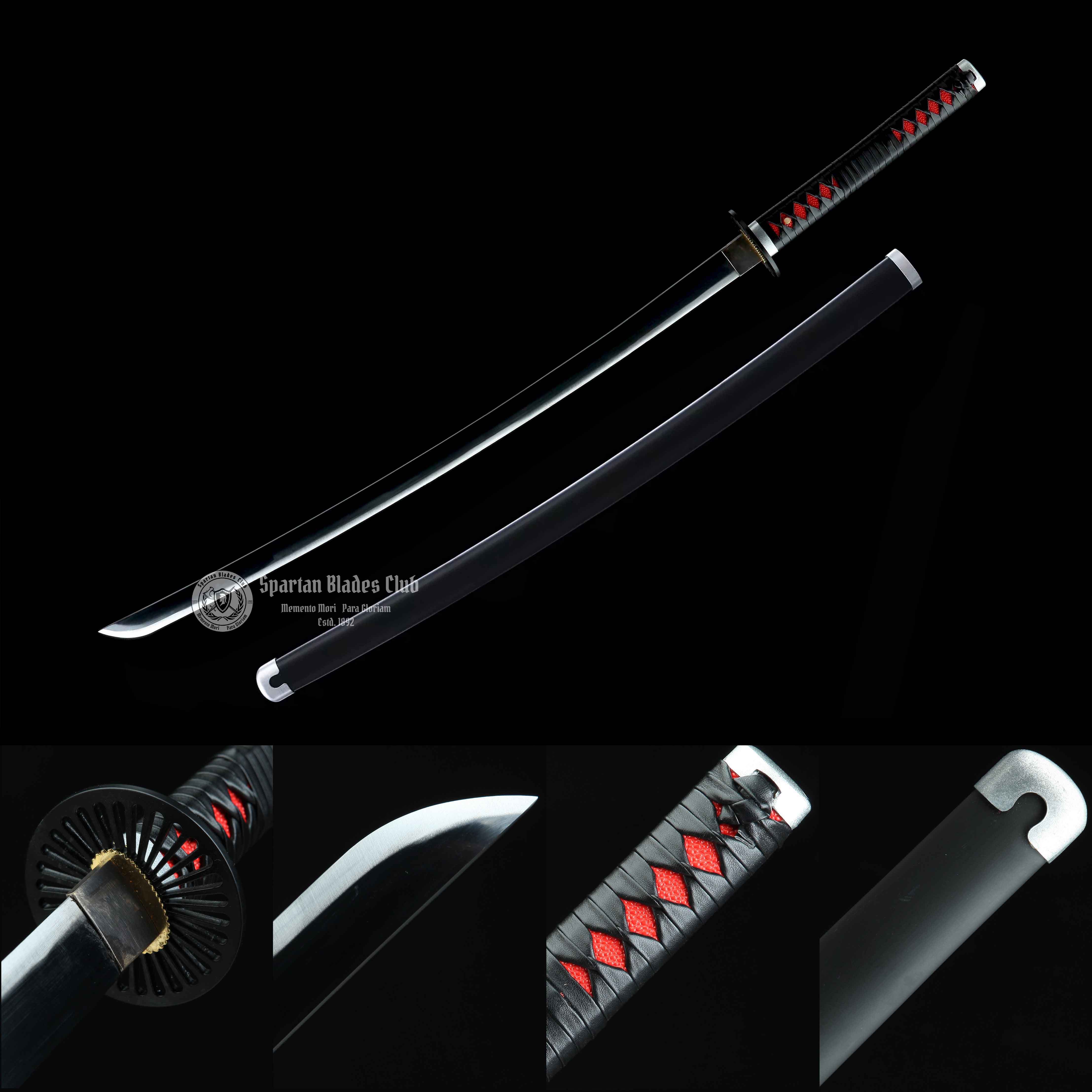 ‎Kamado Tanjiro Sword - Demon Slayer - Handmade Real Sword - Sharp - 1045 Carbon steel - Full tang and Battle ready - Japanese Anime Cosplay - SBC - Spartan Blades Club - 陳氏劍莊1892