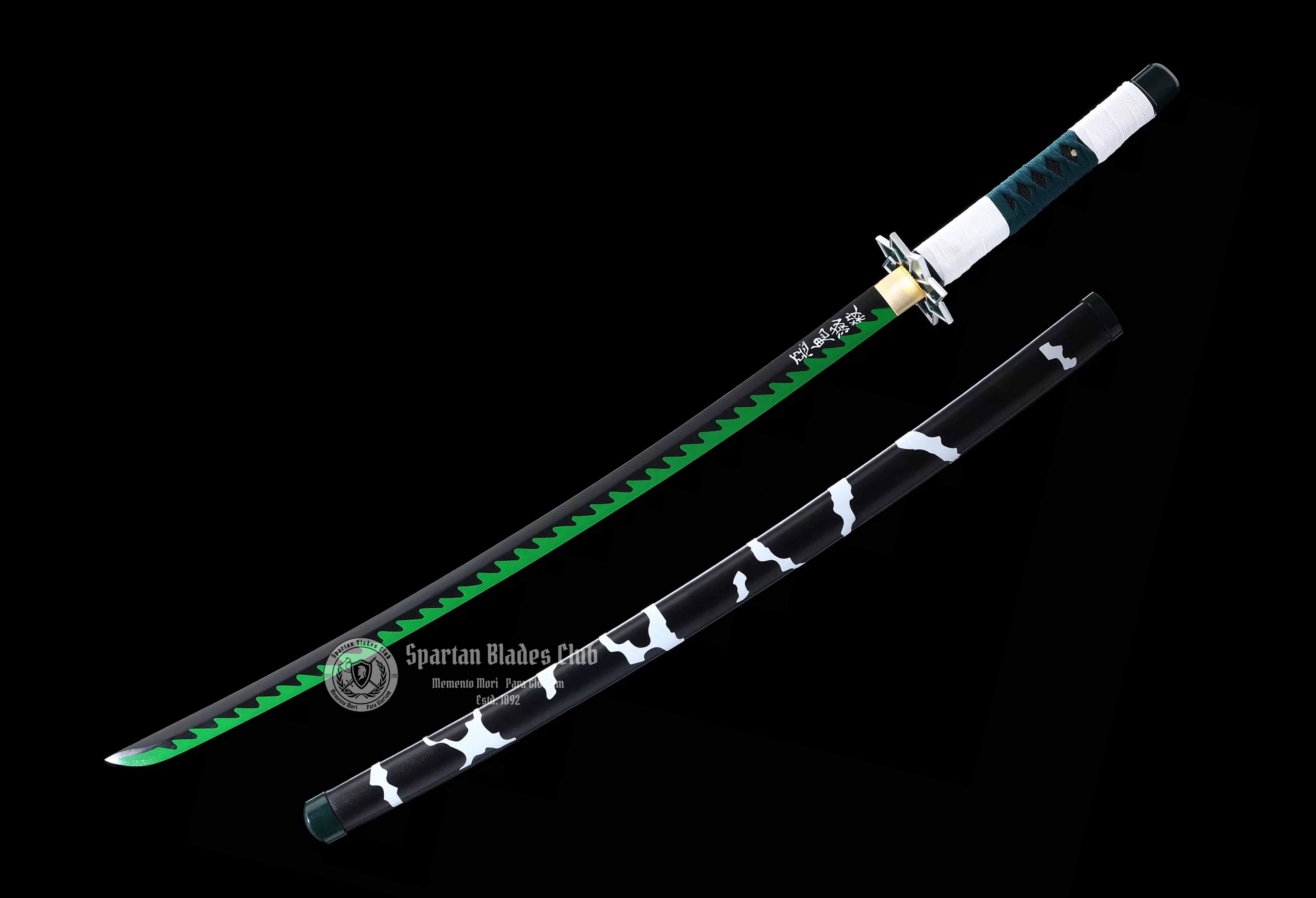 Shinazugawa Sanemi Sword - Demon Slayer - Handmade Real Sword - Sharp - 1045 Carbon steel - Full tang and Battle ready - Japanese Anime Cosplay - SBC - Spartan Blades Club - 陳氏劍莊1892