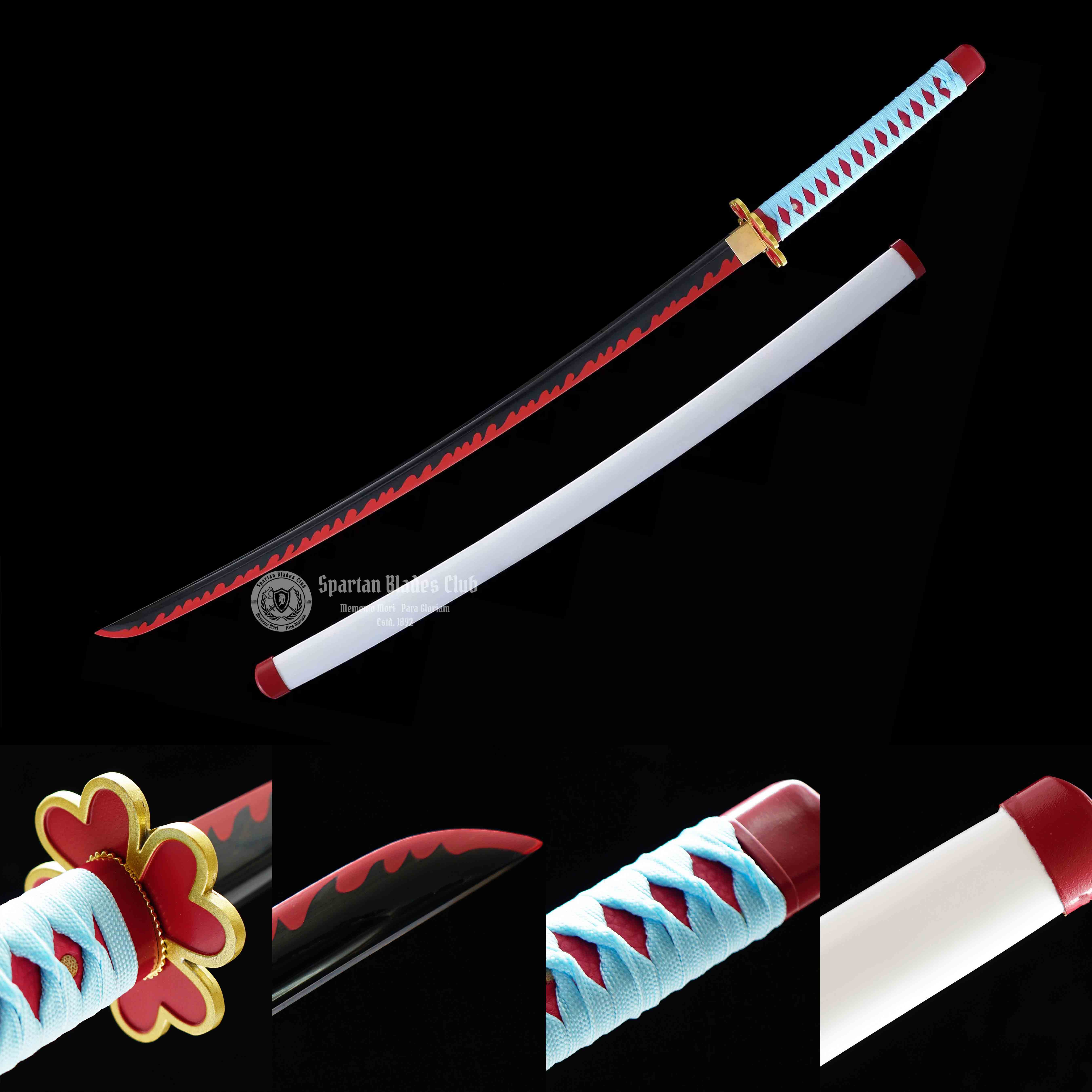 Kanroji Mitsuri Sword - Demon Slayer - Handmade Real Sword - Sharp - 1045 Carbon steel - Full tang and Battle ready - Japanese Anime Cosplay - SBC - Spartan Blades Club - 陳氏劍莊1892