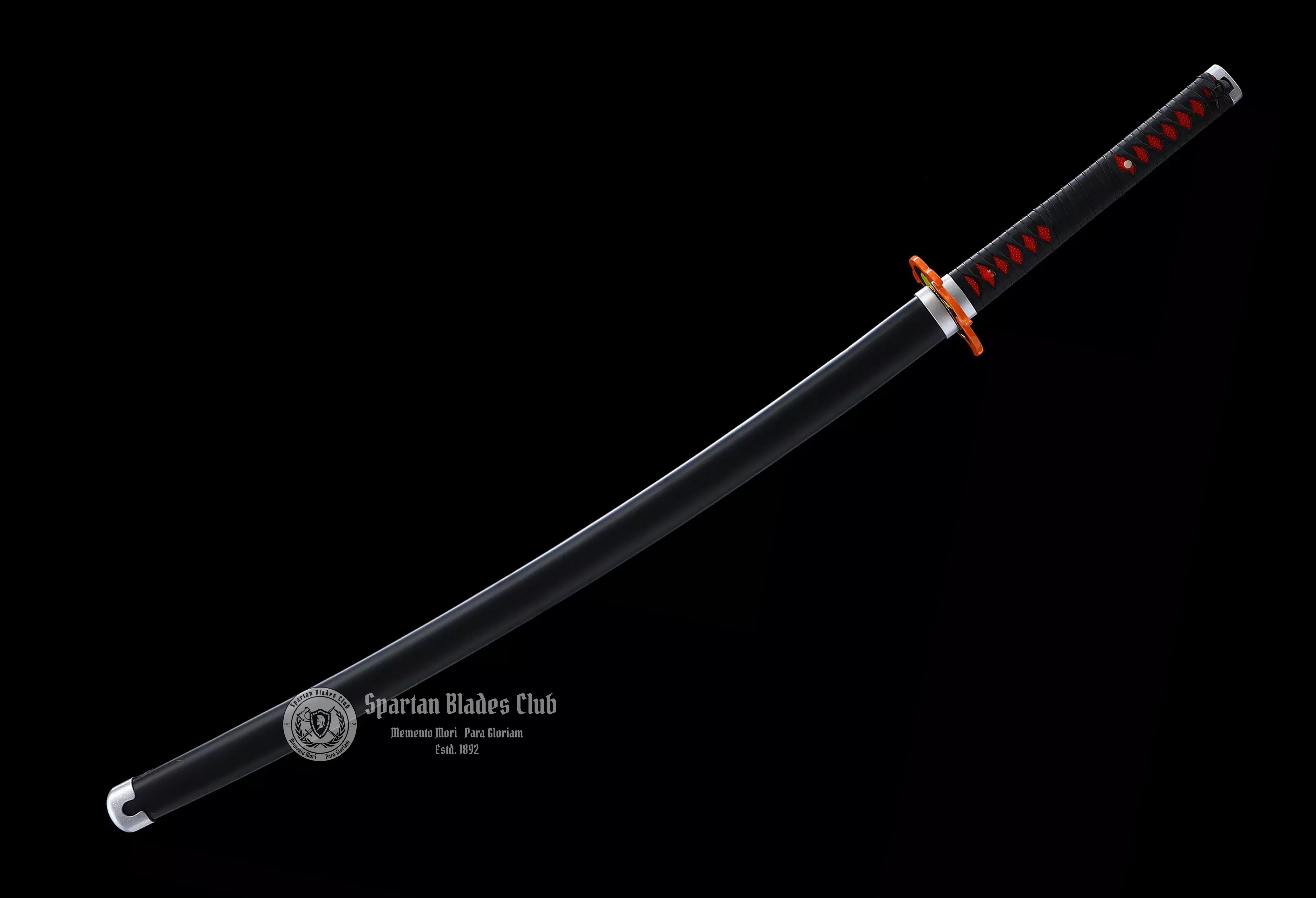 ‎Kamado Tanjiro Sword II - Demon Slayer - Handmade Real Sword - Sharp - 1045 Carbon steel - Full tang and Battle ready - Japanese Anime Cosplay - SBC - Spartan Blades Club - 陳氏劍莊1892
