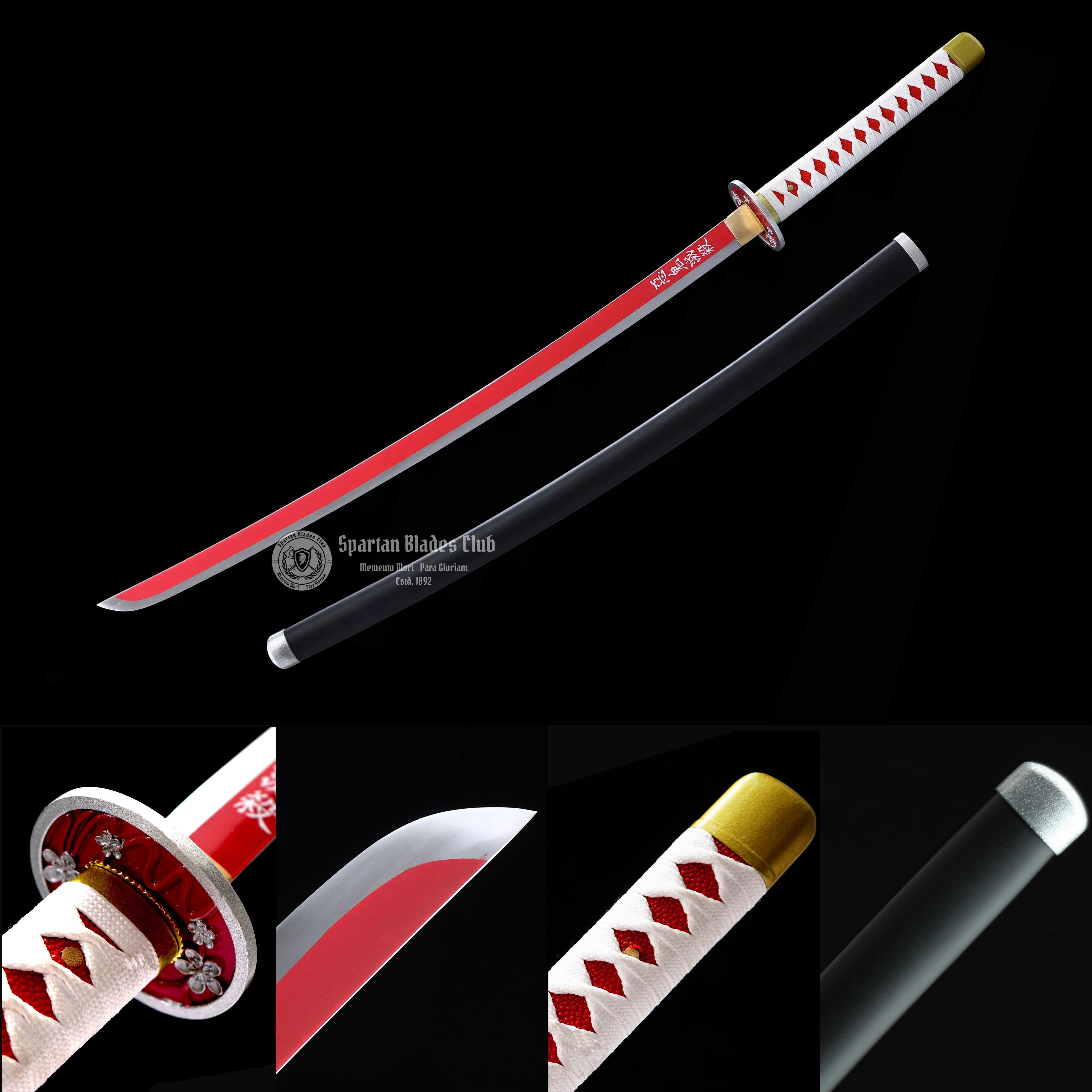 ‎Tsuyuri Kanao Sword - Demon Slayer - Handmade Real Sword - Sharp - 1045 Carbon steel - Full tang and Battle ready - Japanese Anime Cosplay - SBC - Spartan Blades Club - 陳氏劍莊1892
