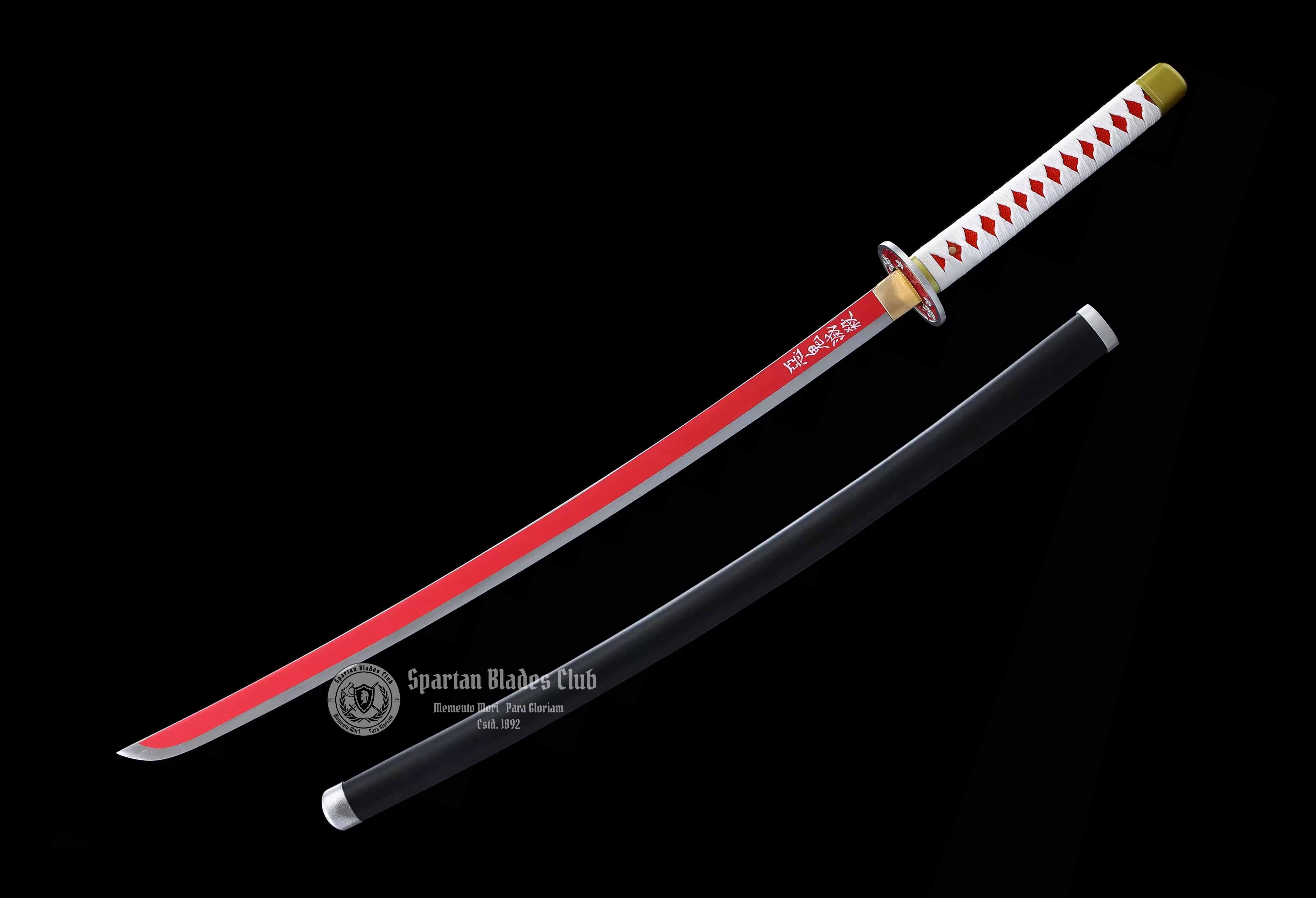 ‎Tsuyuri Kanao Sword - Demon Slayer - Handmade Real Sword - Sharp - 1045 Carbon steel - Full tang and Battle ready - Japanese Anime Cosplay - SBC - Spartan Blades Club - 陳氏劍莊1892