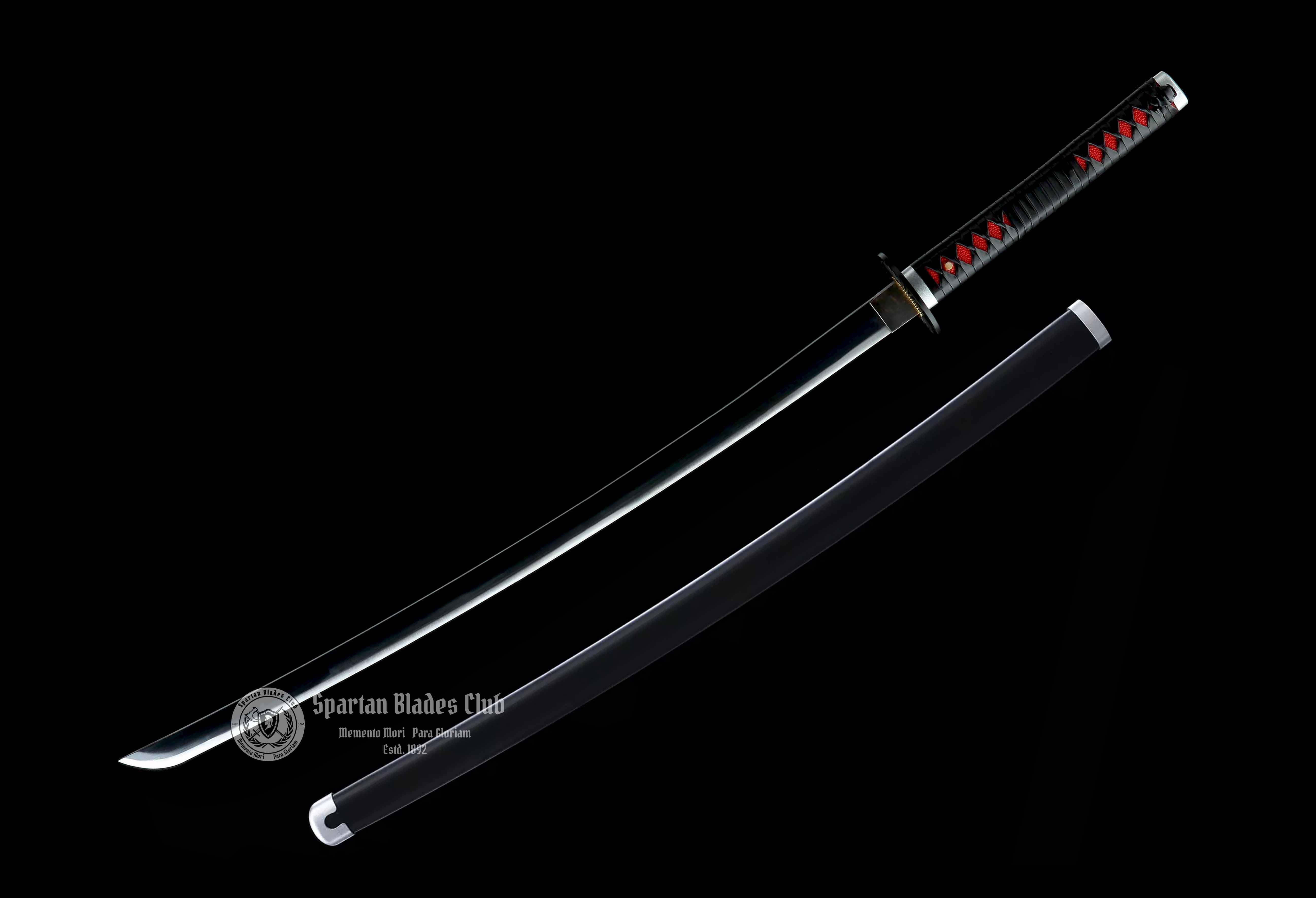 ‎Kamado Tanjiro Sword - Demon Slayer - Handmade Real Sword - Sharp - 1045 Carbon steel - Full tang and Battle ready - Japanese Anime Cosplay - SBC - Spartan Blades Club - 陳氏劍莊1892