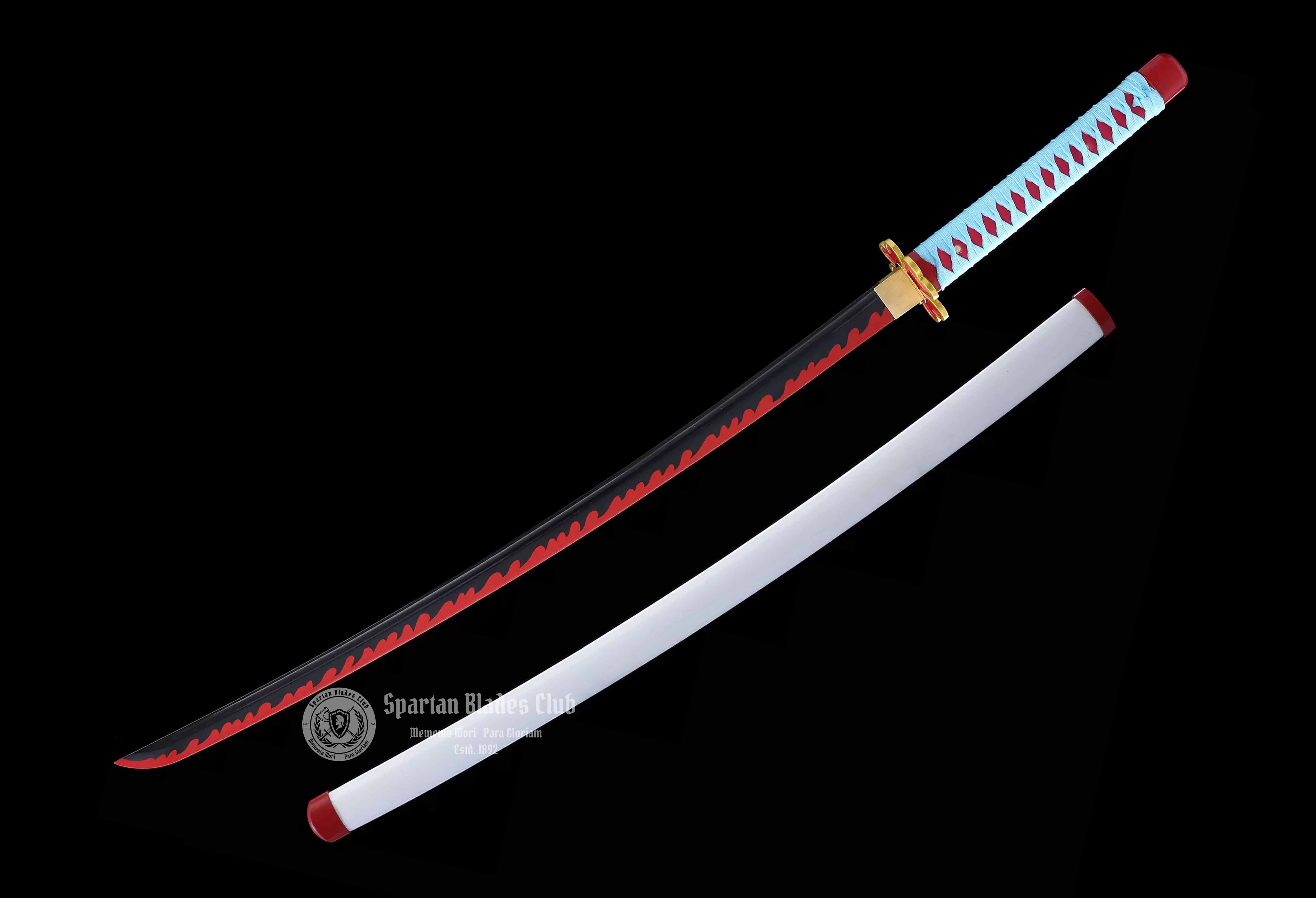 Kanroji Mitsuri Sword - Demon Slayer - Handmade Real Sword - Sharp - 1045 Carbon steel - Full tang and Battle ready - Japanese Anime Cosplay - SBC - Spartan Blades Club - 陳氏劍莊1892