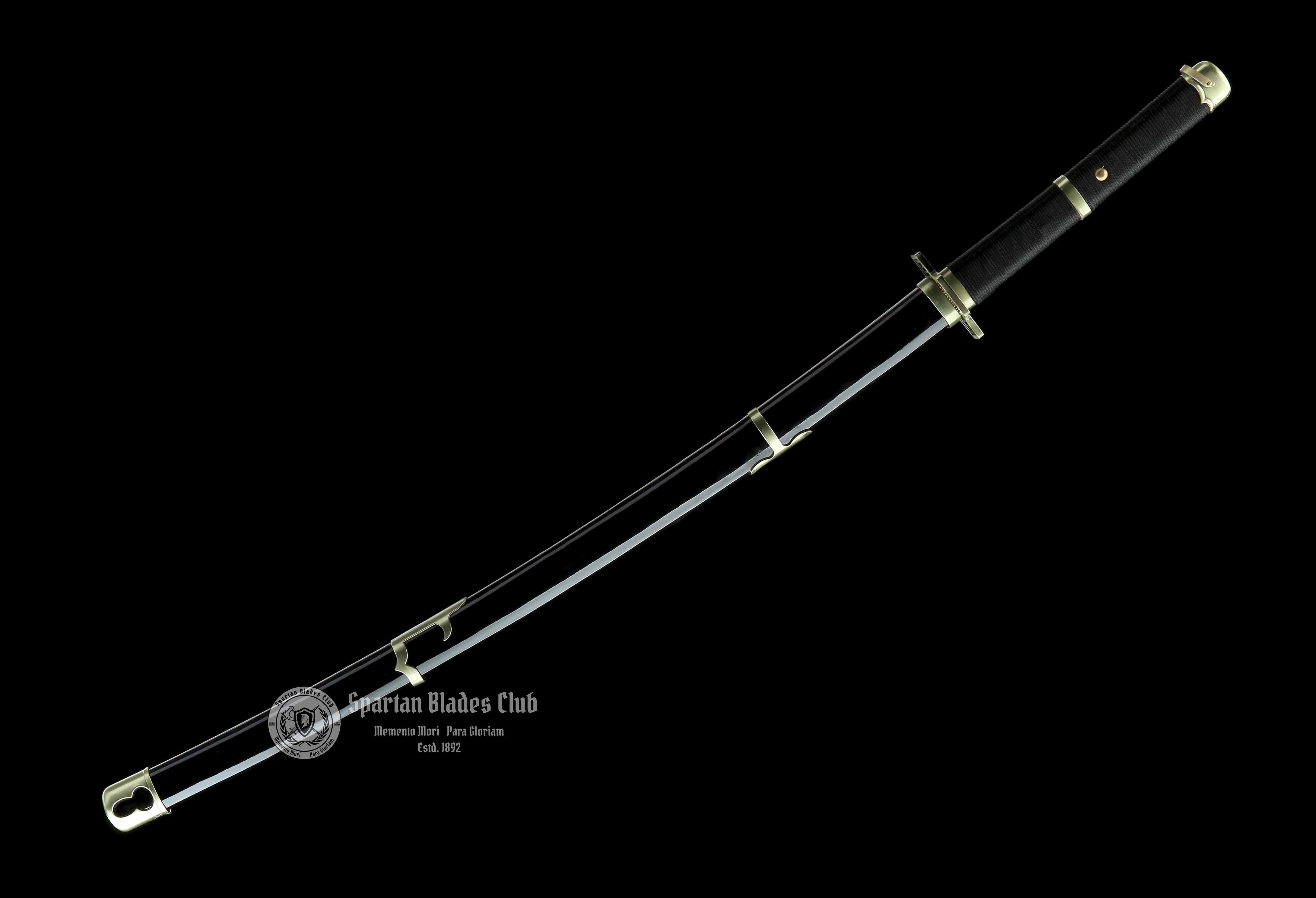 ‎Yubashiri- Roronoa Zoro Katana - ONE PIECE - Handmade Real Sword - Sharp - 1045 Carbon steel - Full tang and Battle ready - Japanese Anime Sword - Cosplay - SBC - Spartan Blades Club - 陳氏劍莊1892
