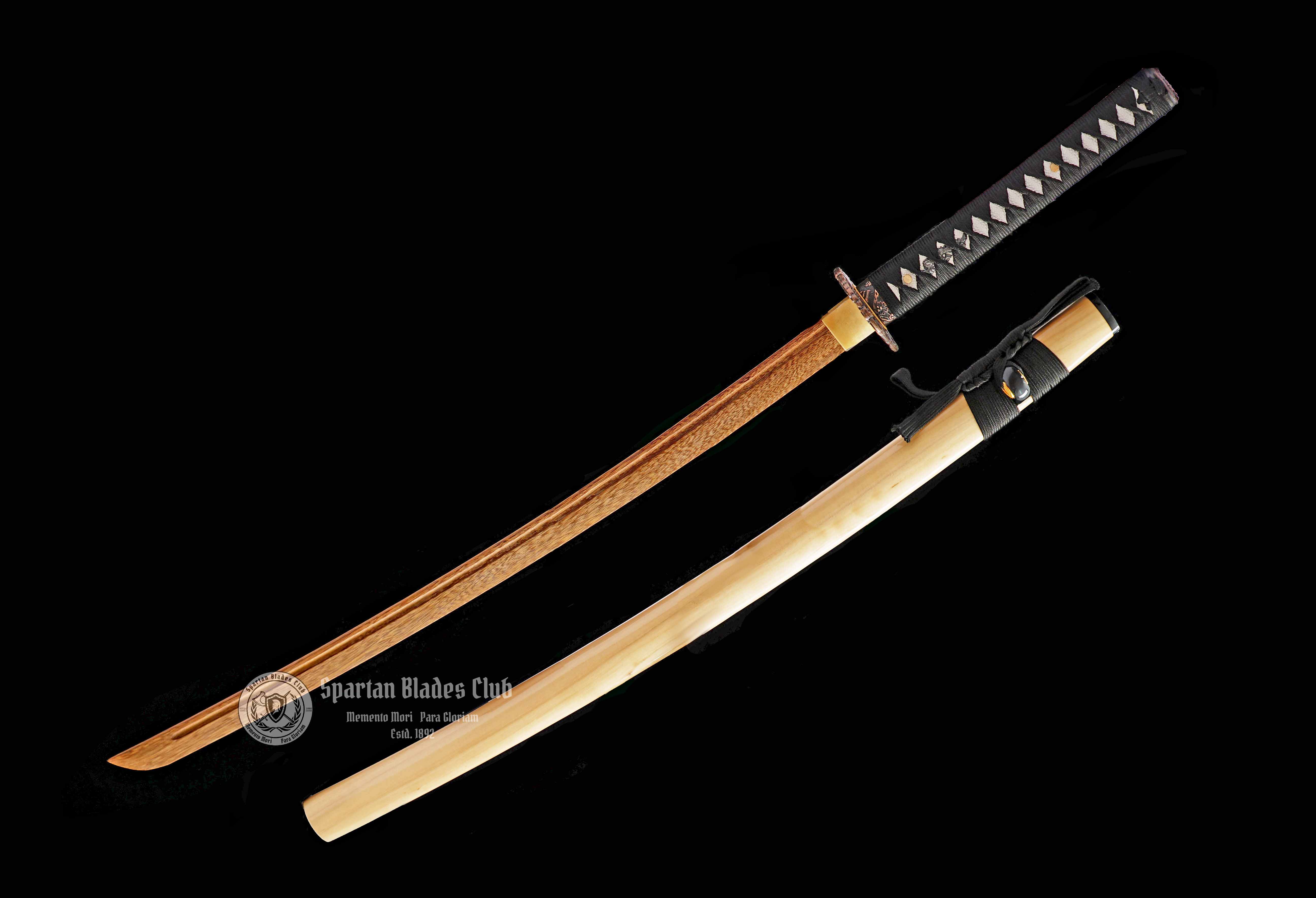 Yuzhu(玉烛)-Practice Katana Sword - Rosewood Blade - Metal Fittings - Authentic Design - Meticulous Craftsmanship - Realism Unmatched - SBC - Spartan Blades Club - 陳氏劍莊1892