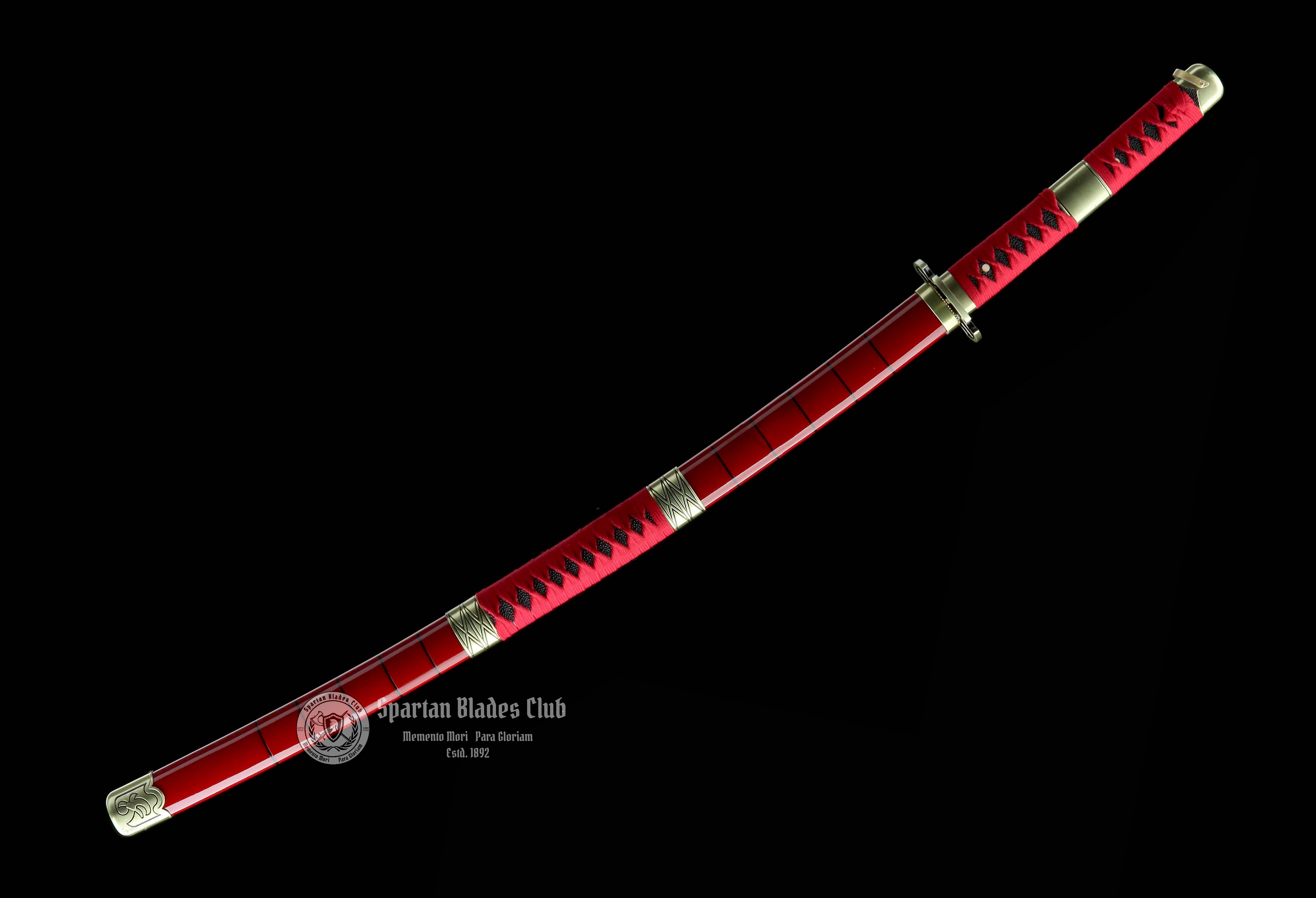 TK51 ‎Sandai Kitetsu- Roronoa Zoro Katana - ONE PIECE - Handmade Real Sword - Sharp - 1045 Carbon steel - Full tang and Battle ready - Japanese Anime Sword - Cosplay - SBC - Spartan Blades Club - 陳氏劍莊1892