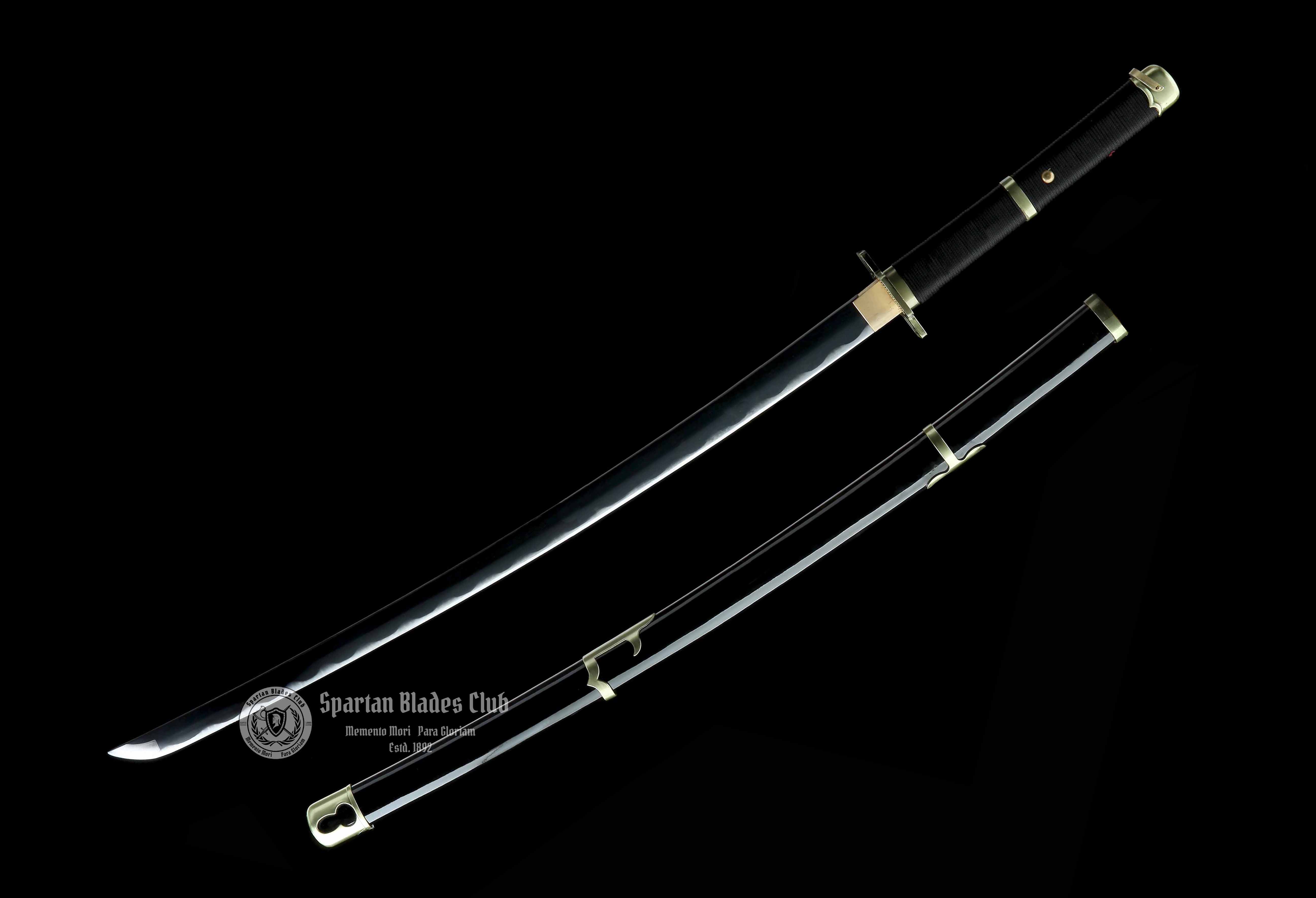 4 Roronoa Zoro Katana Collection- Shuusui - Wadou Ichimonji - Yubashiri - Sandai Kitetsu - ONE PIECE - Handmade Real Sword - Sharp - 1045 Carbon steel - Full tang and Battle ready - Japanese Anime Sword - Cosplay - SBC - Spartan Blades Club - 陳氏劍莊1892