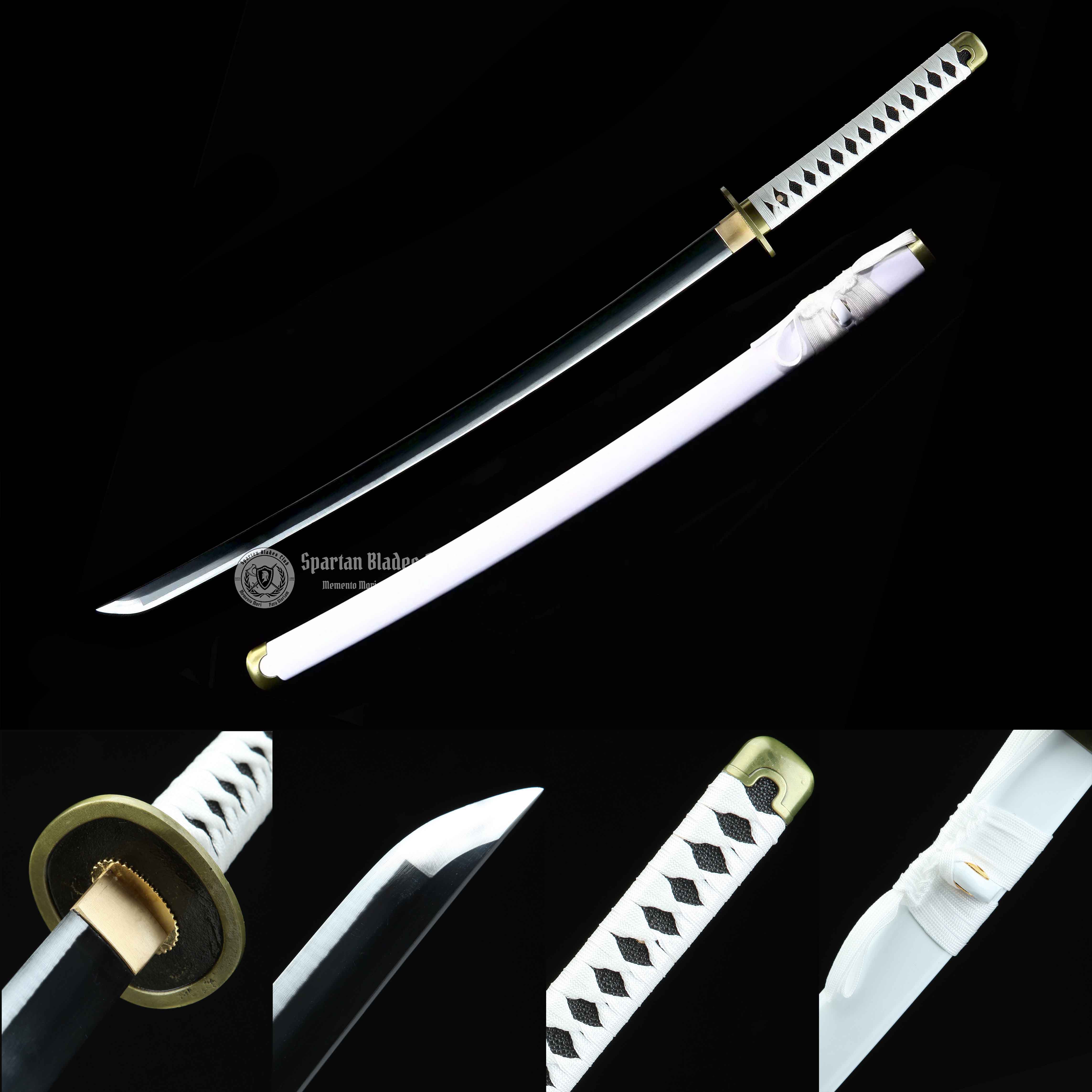TK50 Wadou Ichimonji - Roronoa Zoro Katana - ONE PIECE - Handmade Real Sword - Sharp - 1045 Carbon steel - Full tang and Battle ready - Japanese Anime Sword - Cosplay - SBC - Spartan Blades Club - 陳氏劍莊1892