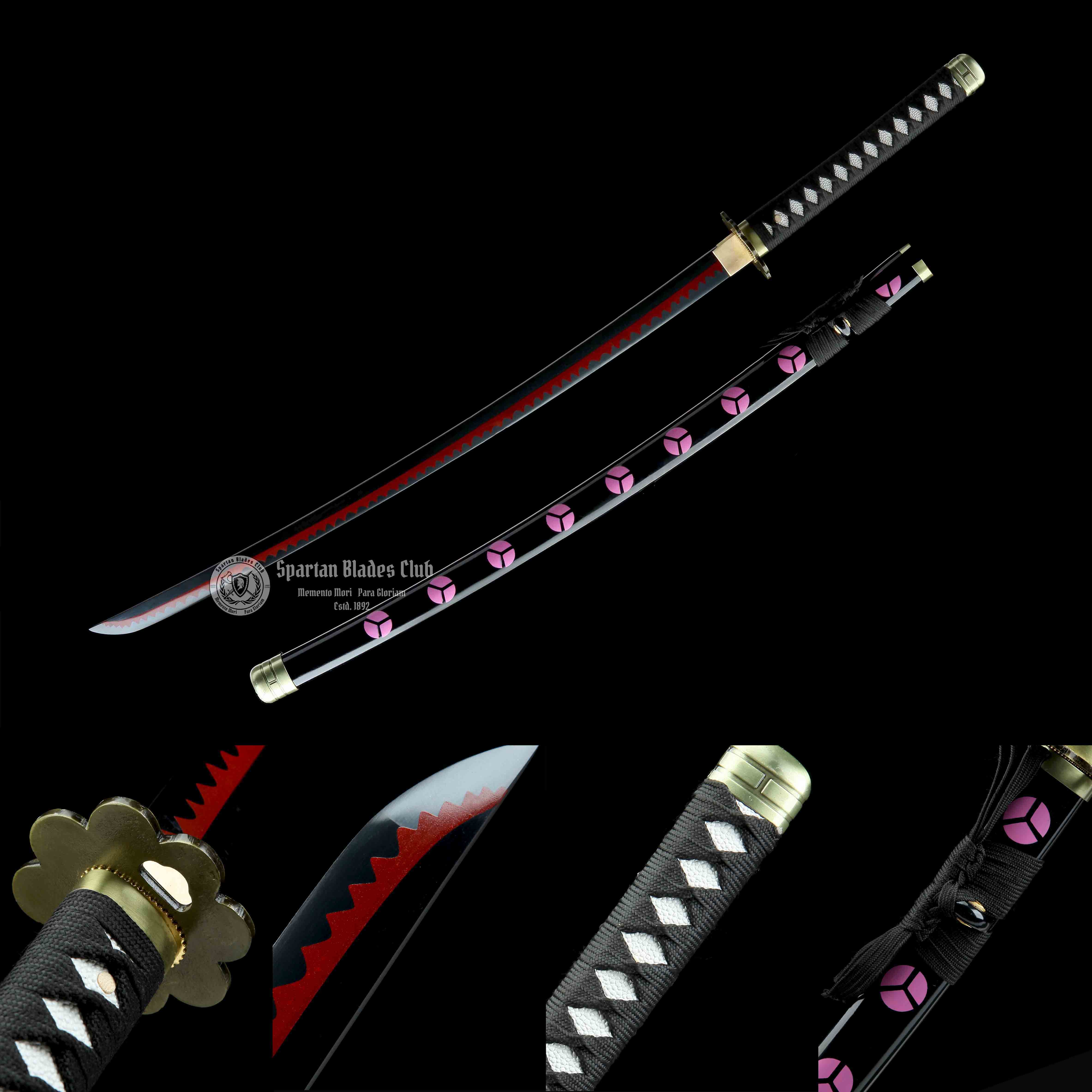 TK46 Shuusui - Roronoa Zoro Katana - ONE PIECE - Handmade Real Sword - Sharp - 1045 Carbon steel - Full tang and Battle ready - Japanese Anime Sword - Cosplay - SBC - Spartan Blades Club - 陳氏劍莊1892