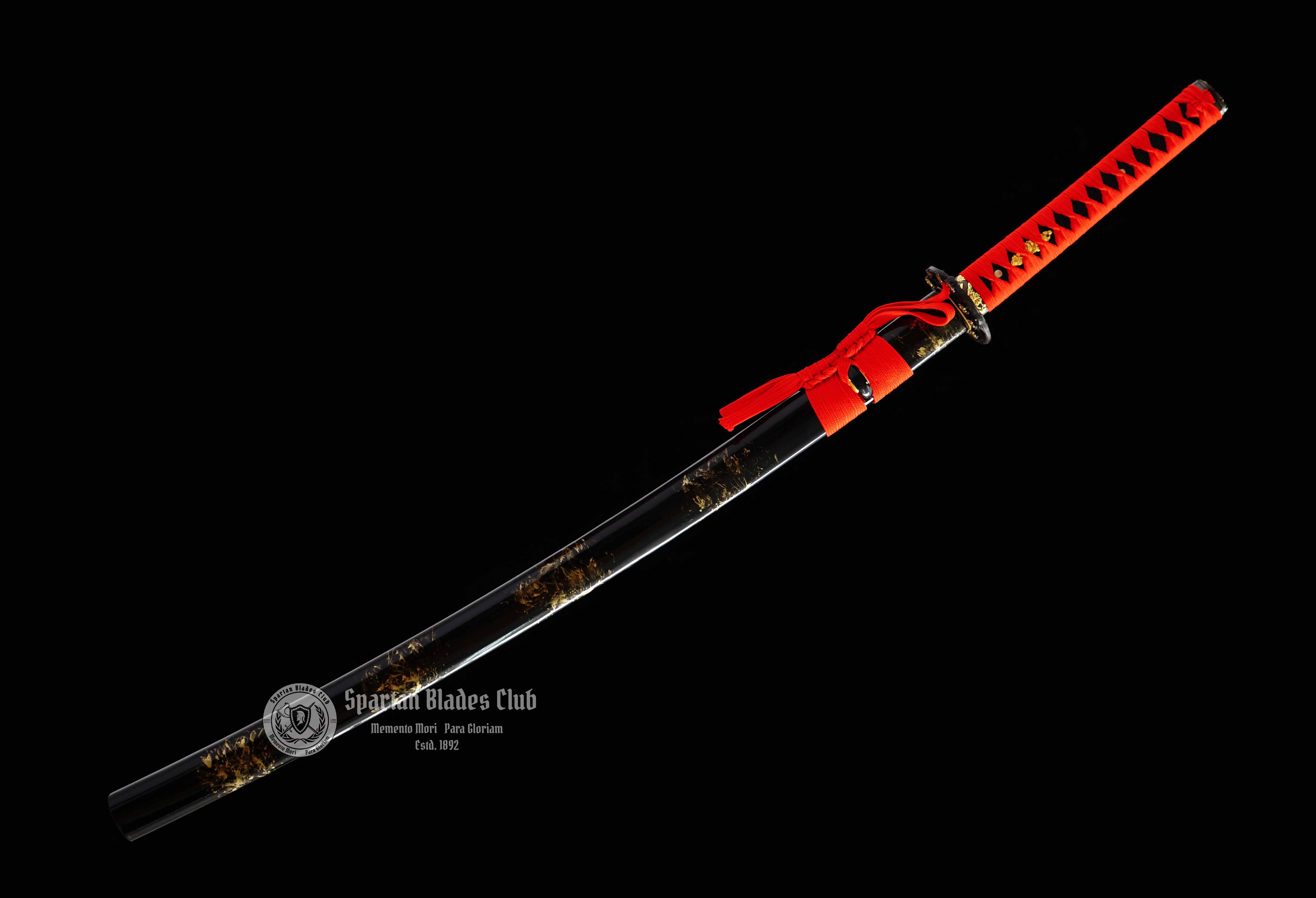 Red Plum (红梅)-Practice Katana Sword - Rosewood Blade - Metal Fittings - Authentic Design - Meticulous Craftsmanship - Realism Unmatched - SBC - Spartan Blades Club - 陳氏劍莊1892