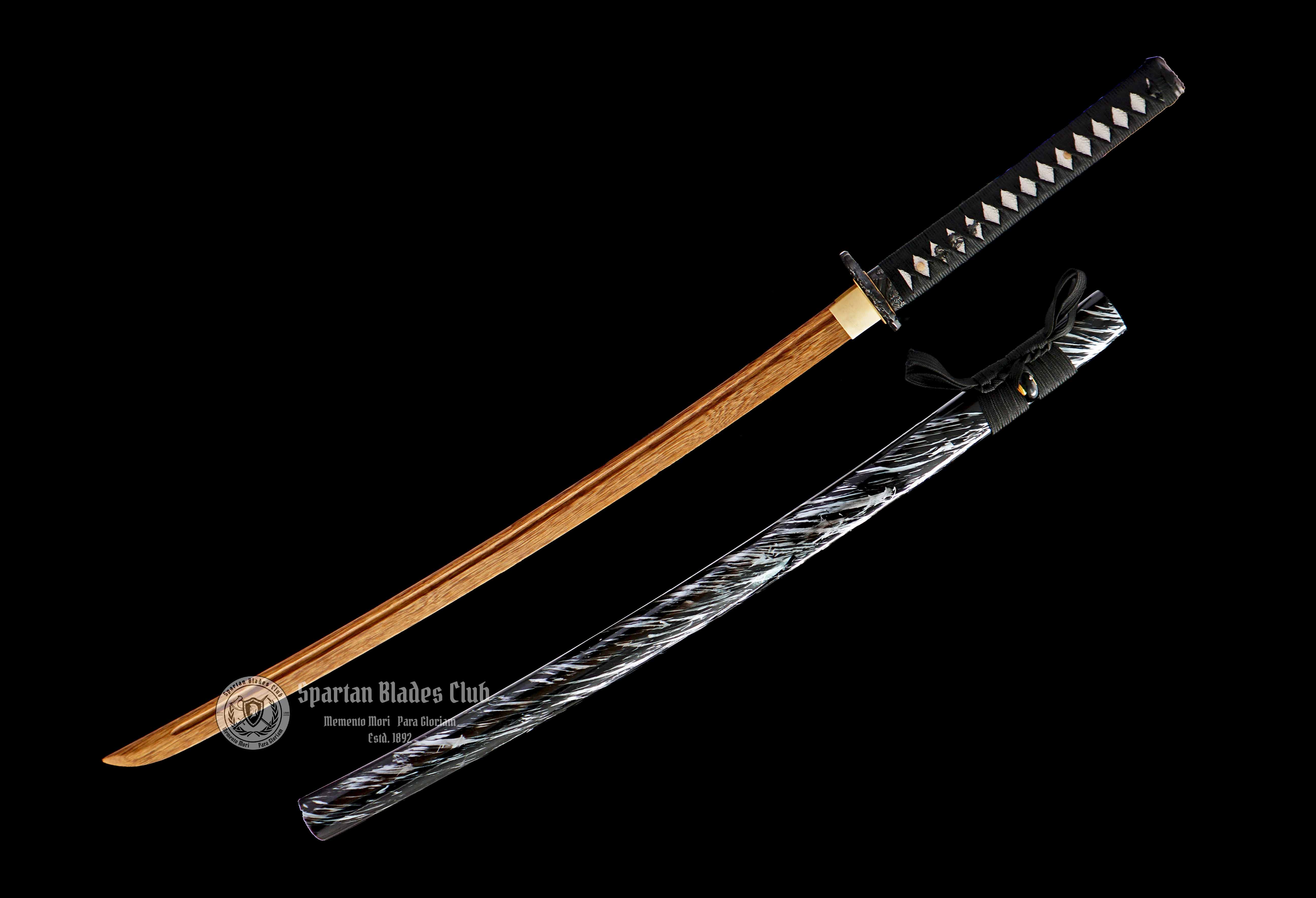 Dragon Ghost (龙影)-Practice Katana Sword - Rosewood Blade - Metal Fittings - Authentic Design - Meticulous Craftsmanship - Realism Unmatched - SBC - Spartan Blades Club - 陳氏劍莊1892