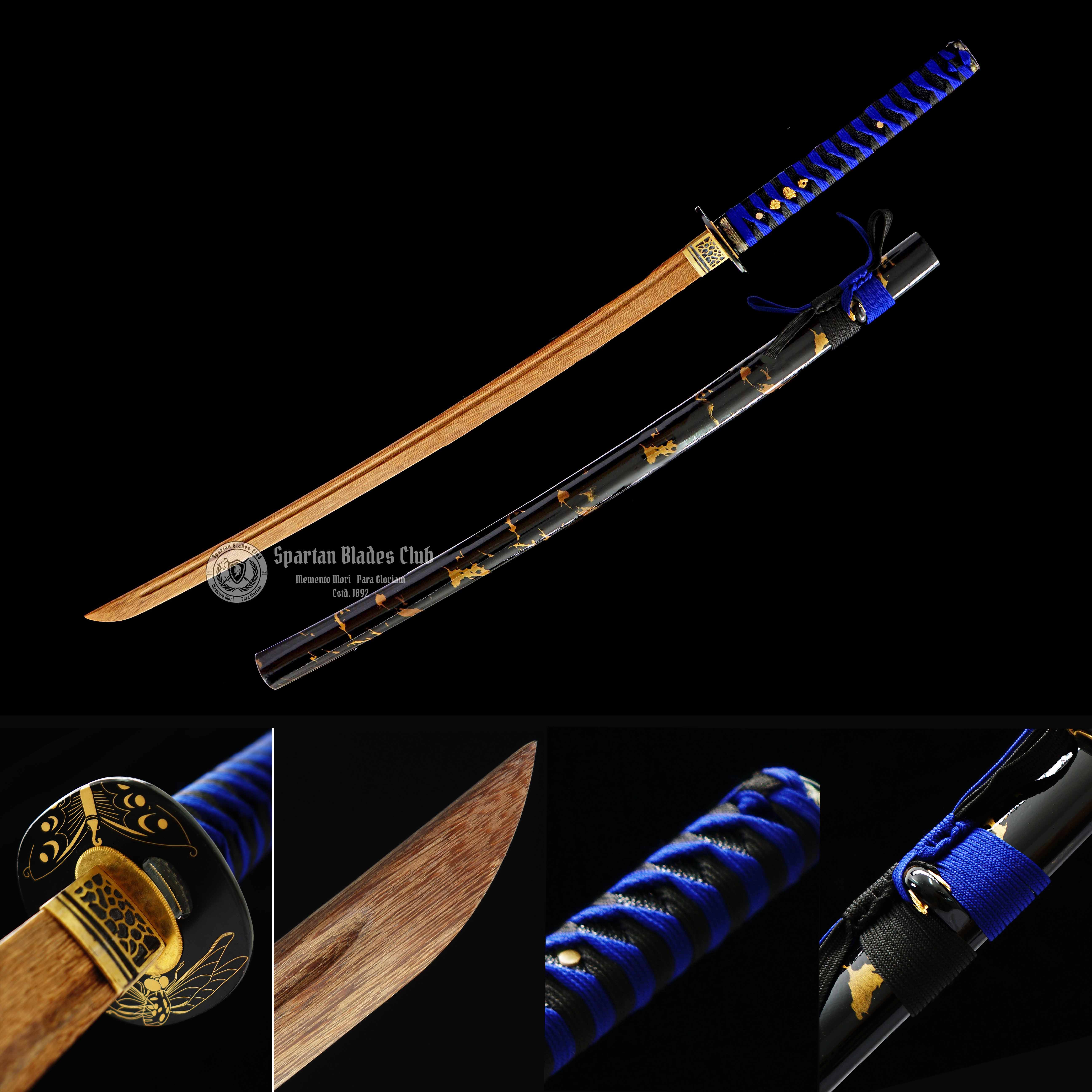 Lanting (蓝蜓)-Practice Katana Sword - Rosewood Blade - Iron Fittings - Authentic Design - Meticulous Craftsmanship - Realism Unmatched - SBC - Spartan Blades Club - 陳氏劍莊1892