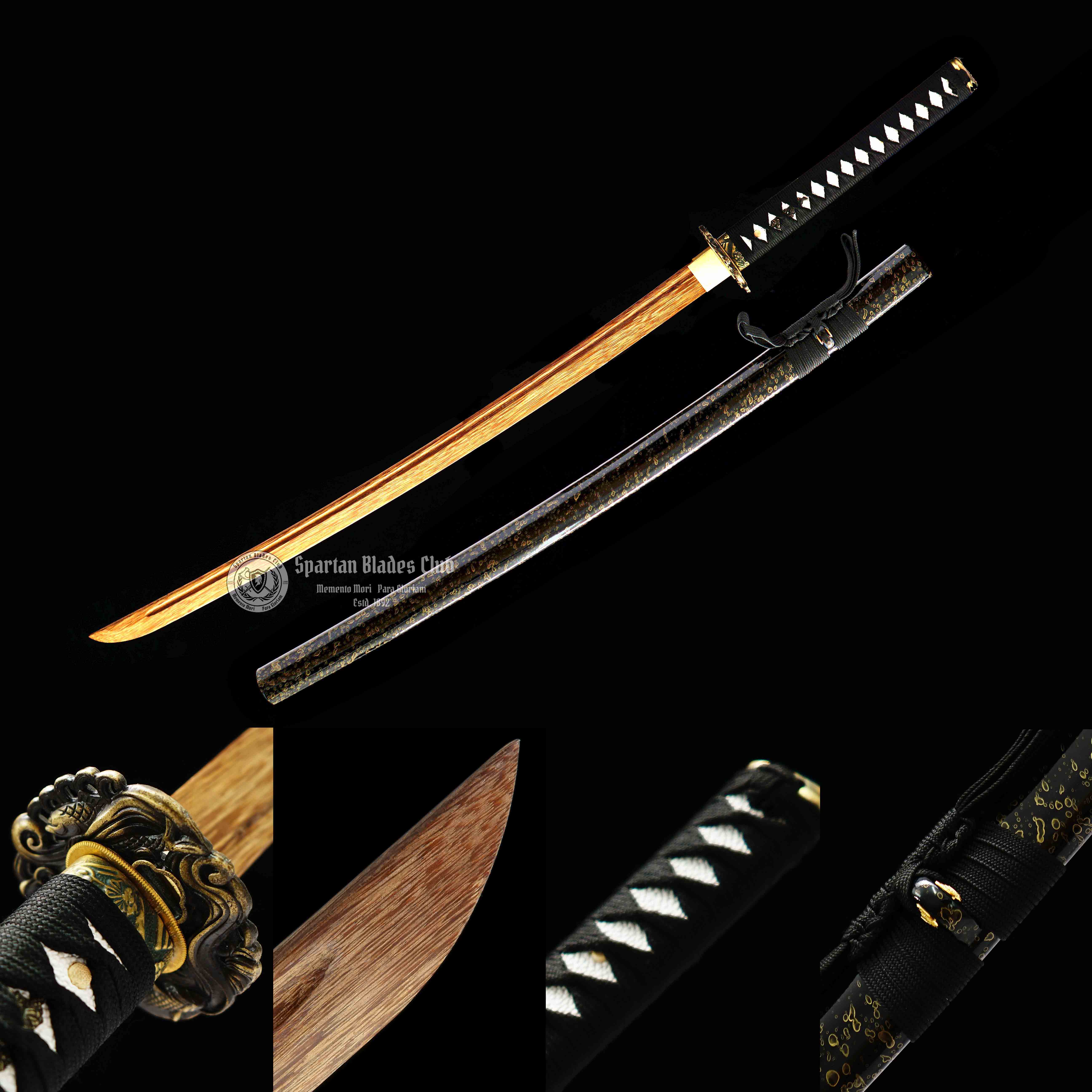 Yupo (鱼魄)-Practice Katana Sword - Rosewood Blade - Metal Fittings - Authentic Design - Meticulous Craftsmanship - Realism Unmatched - SBC - Spartan Blades Club - 陳氏劍莊1892