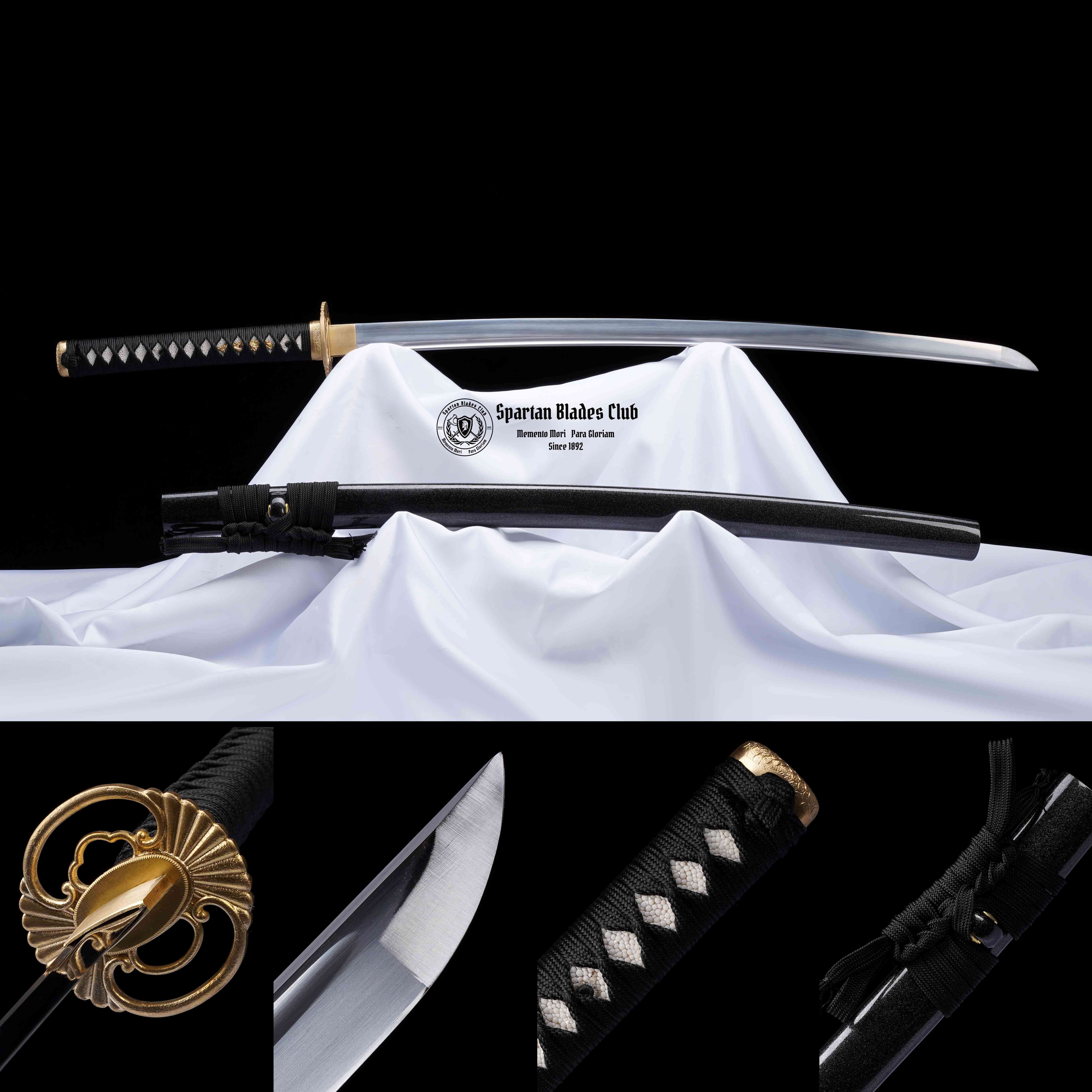 HYS04 | Hongyuan (鸿渊-肆) Katana | Spring Steel | Fully Functional | Super Sharp | High Performance | Shinogi-Zukuri | S.B.C - Spartan Blades Club - 陳氏劍莊1892