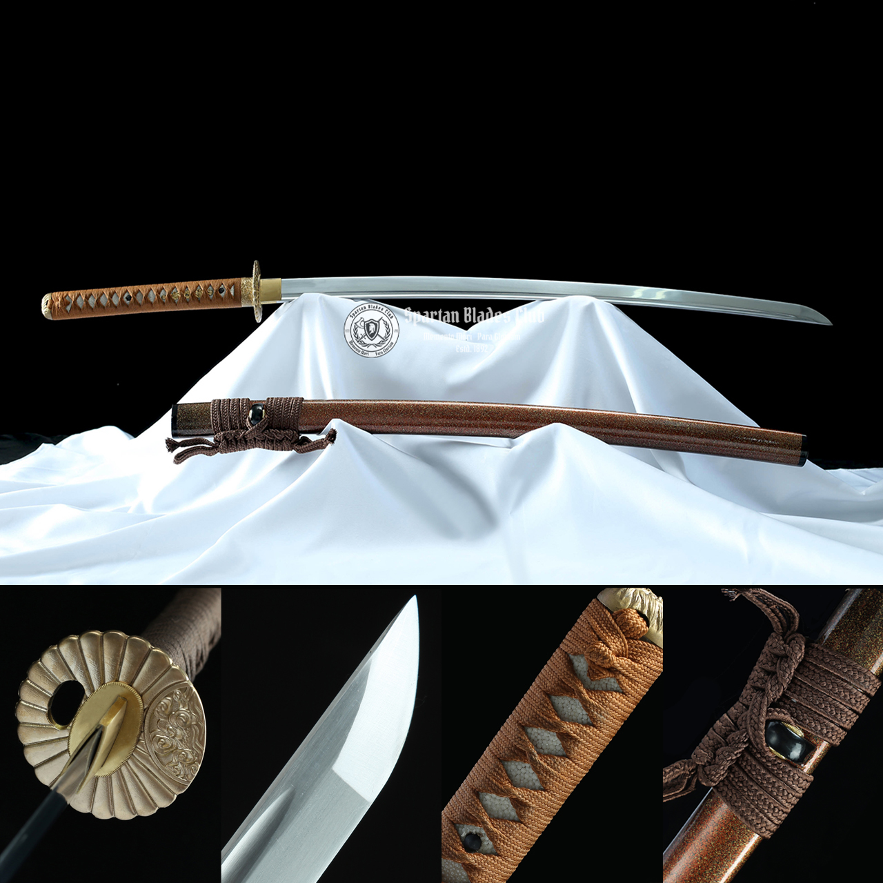 HYS01 | Hongyuan (鸿渊-壹) Katana | Spring Steel | Fully Functional | Super Sharp | High Performance | Shinogi-Zukuri | S.B.C - Spartan Blades Club - 陳氏劍莊1892