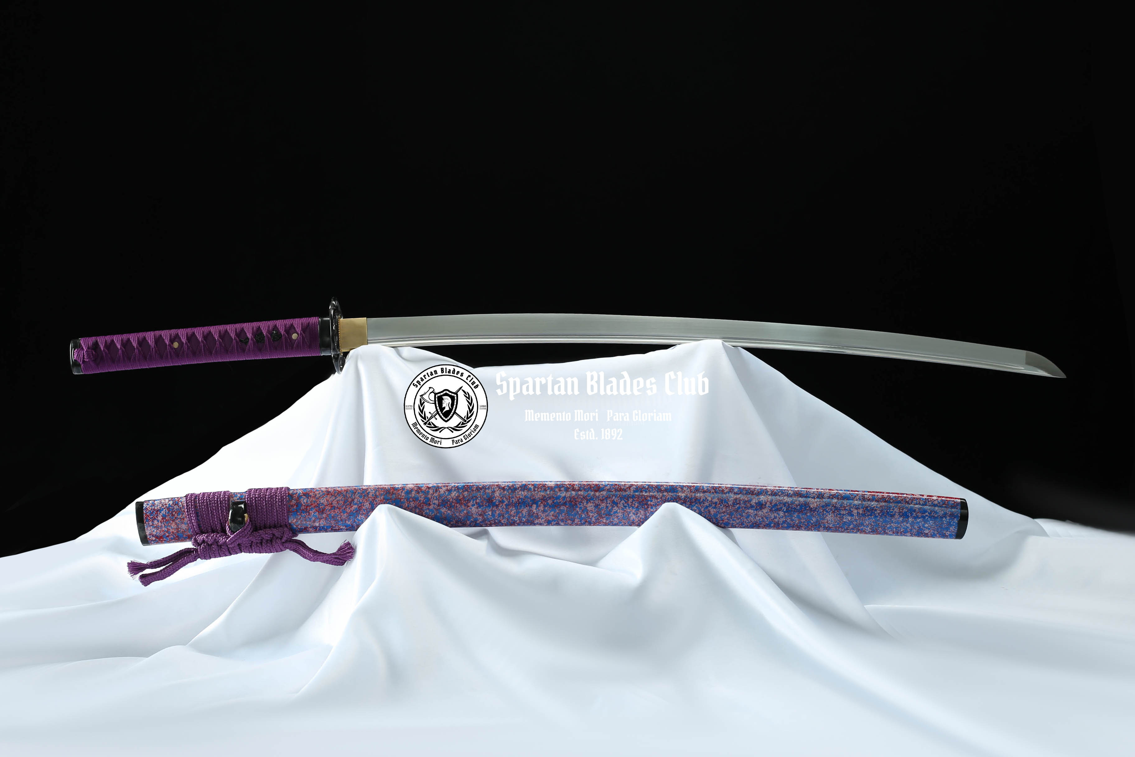 [New] Violet Samurai Katana - T10 Steel - Sharp - Battle Ready - Full Tang - SBC - Spartan Blades Club - 陳氏劍莊1892