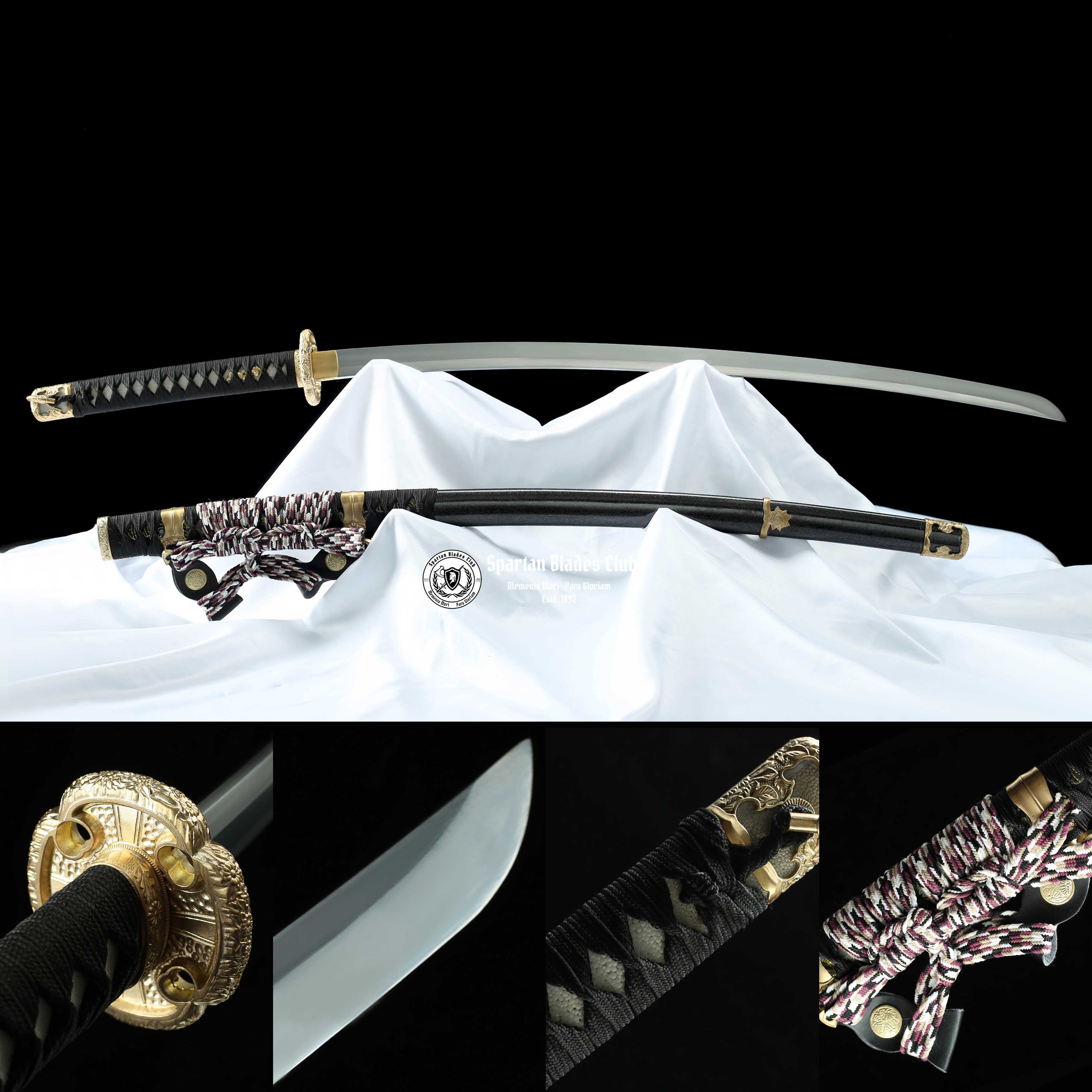 Fumo Tachi (伏魔太刀) - Exquisite T10 Steel Tachi with Brass Fittings - Battle Ready - SBC - Spartan Blades Club - 陳氏劍莊1892