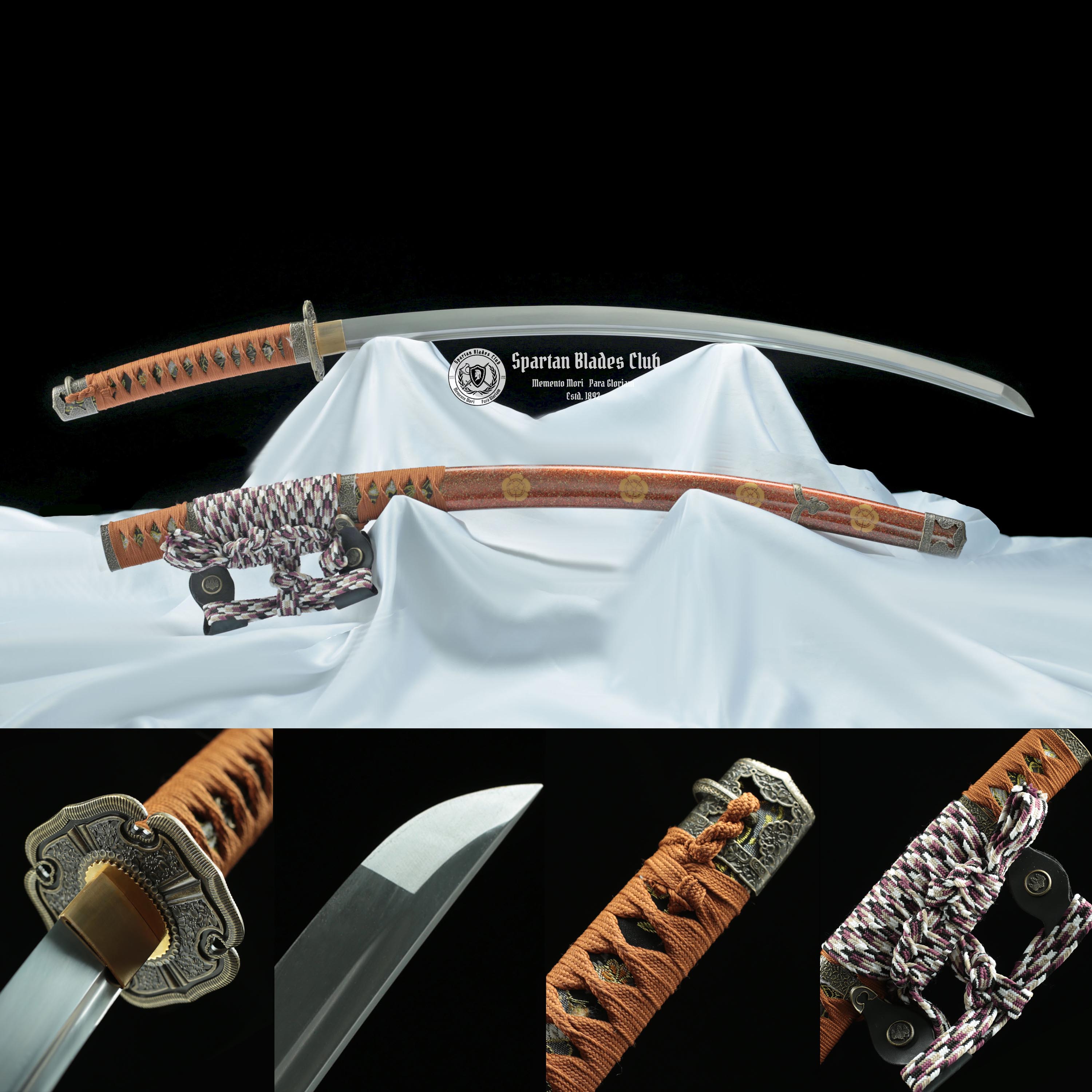 *TK33* Golden Samurai Tachi（金武太刀） - T10 Steel - Exquisite Nickel Alloy Mountings - 104cm (40.94 inches) - Spartan Blades Club - Spartan Blades Club - 陳氏劍莊1892