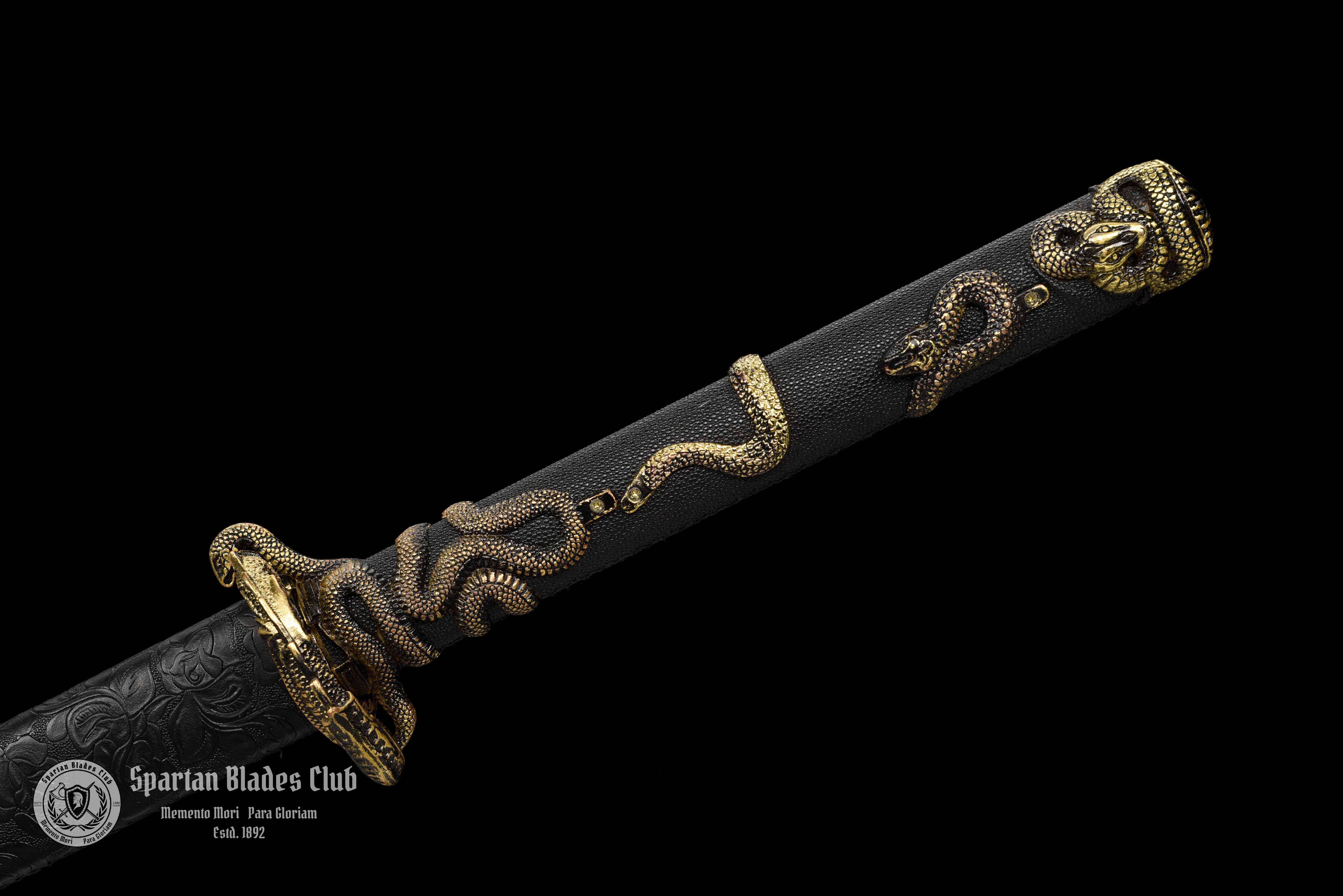 TK13 Shadow Serpent Slayer - Blue Blade - Hand-Forged Manganese Steel - Full Tang - Battle Ready - S.B.C - Spartan Blades Club - 陳氏劍莊1892